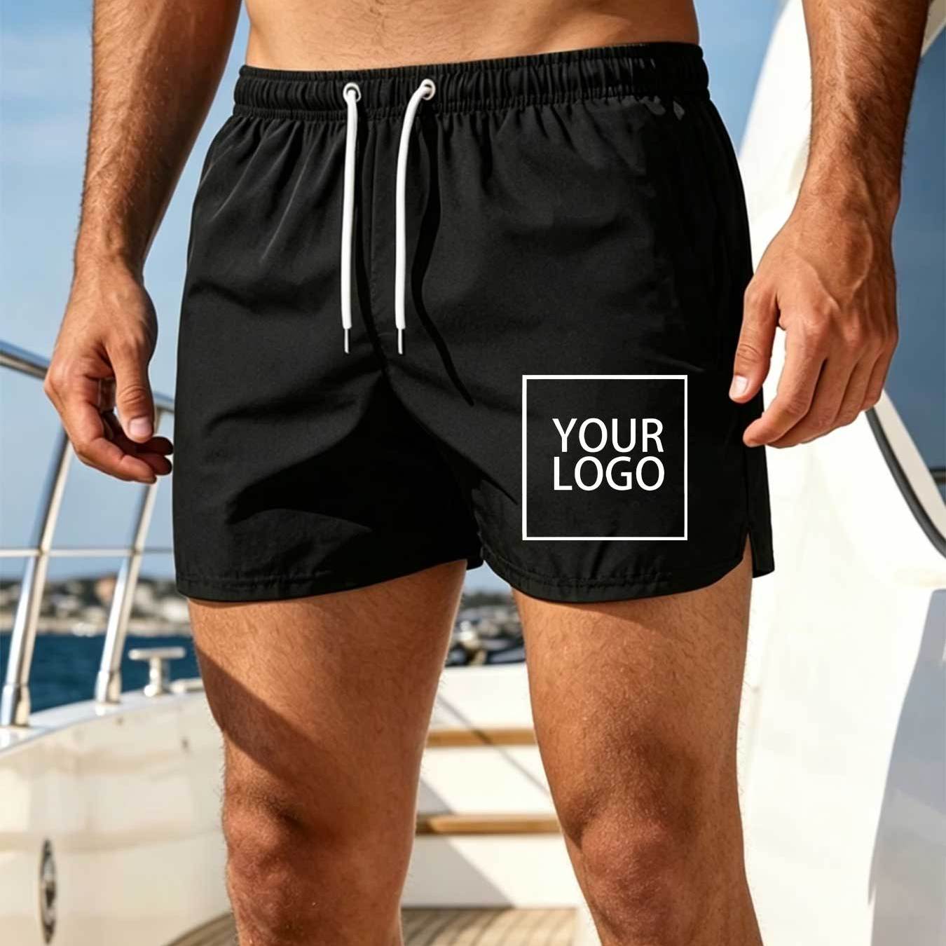 TEMU Pantaloncini da spiaggia da personalizzati con cintura elasticizzata ad asciugatura rapida per passeggiate in riva al mare e attivit�