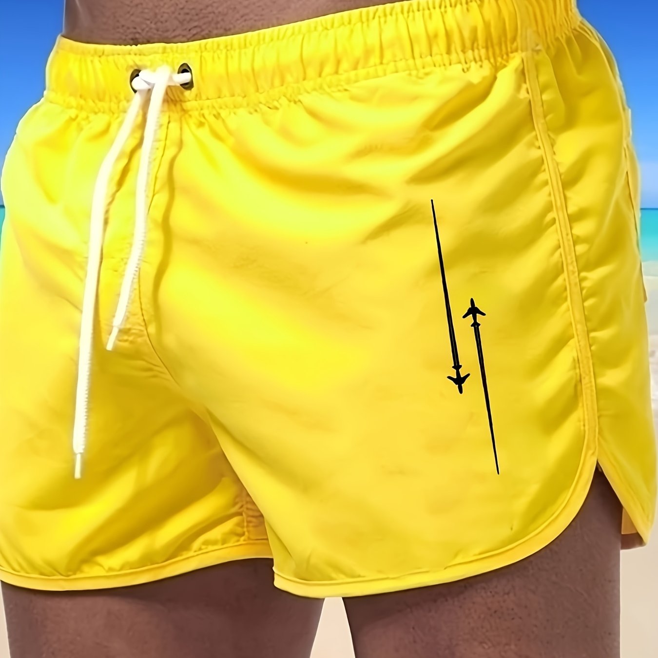 TEMU Summer Men's Fashion Beach Shorts, Unisex Brand Hawaiian Surfing Swim Trunks, Fitness Running Sports Shorts