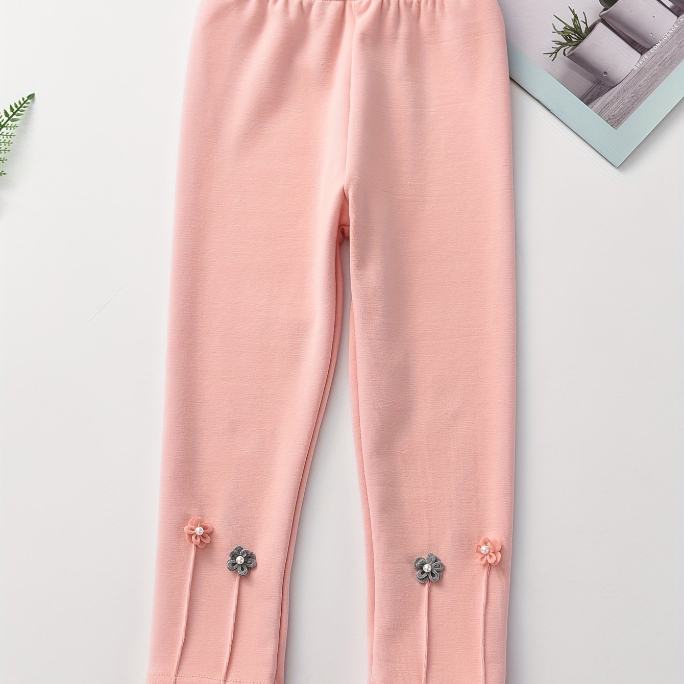 (ankle Pants) Spring/autumn ' Leggings For Small Children, 3d Floral Thin Leggings