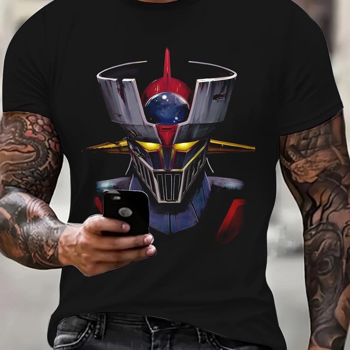 TEMU Camiseta gráfica para hombre con de "You " - Camiseta casual de de 220Gsm con de pop, camiseta lavable a máquina y no transparente para fiestas,