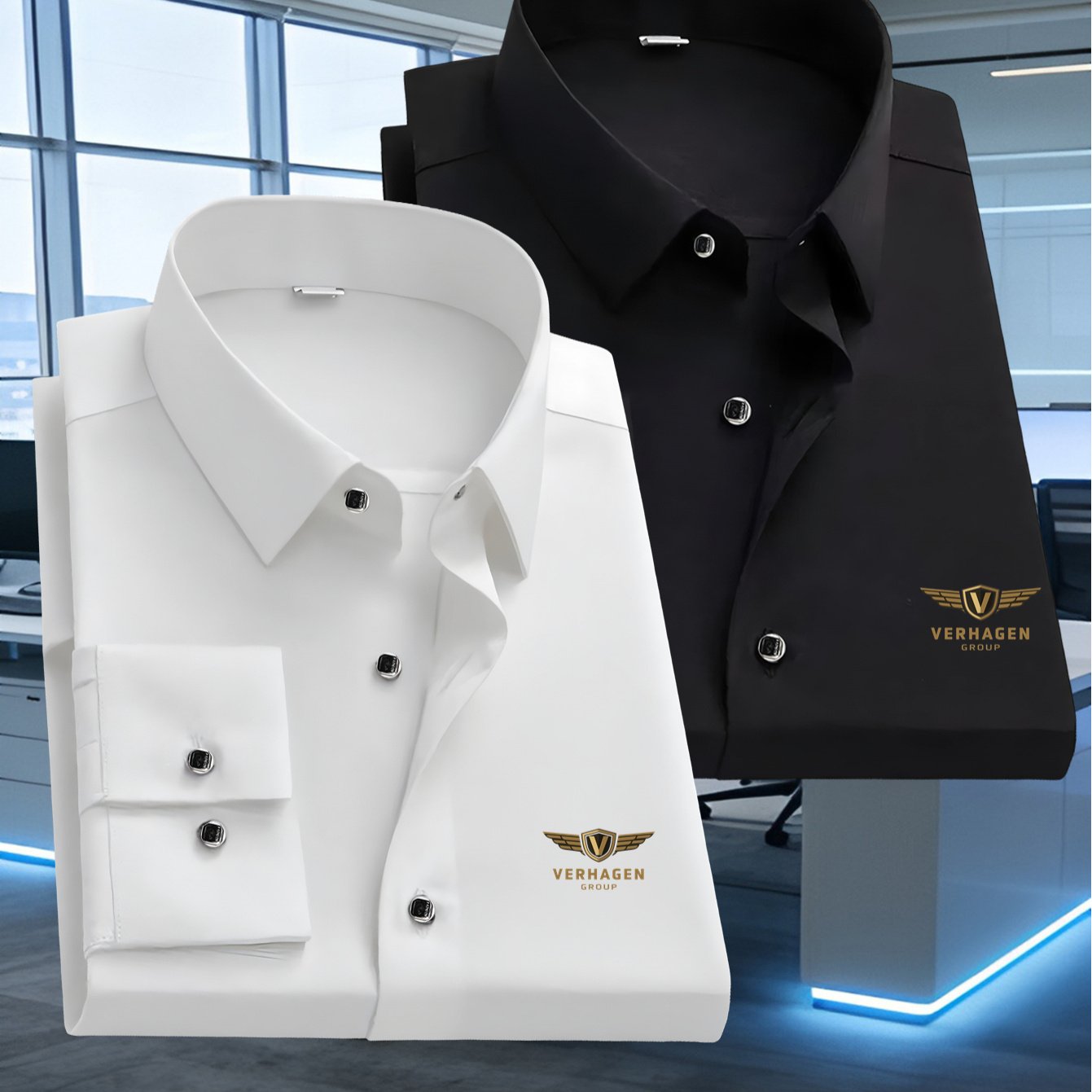 TEMU 2pcs Men's Fashionable Long-sleeve Printed Shirts Without Pockets For Spring And Autumn, Casual And Breathable High-quality Tops Suitable For
