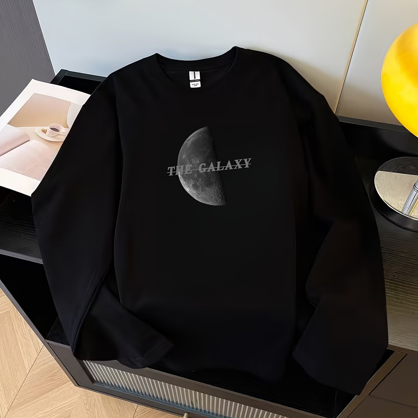 TEMU Regular Fit Long-sleeve T-shirt For Men / Suitable For Spring, Autumn, And Winter As An Outer Layer Or Base Layer / Round Neck Pullover /