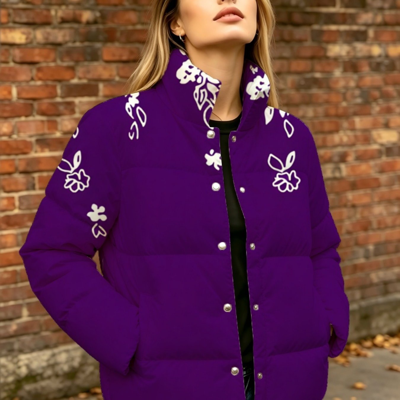 Image of Plus Size Women's Short Button-up Coat (xl-8xl), Double , V-neck Style. Suitable For Autumn And Winter. Warm, Fashionable, And Versatile. Ideal Gift . In Combinations. Diverse Styles