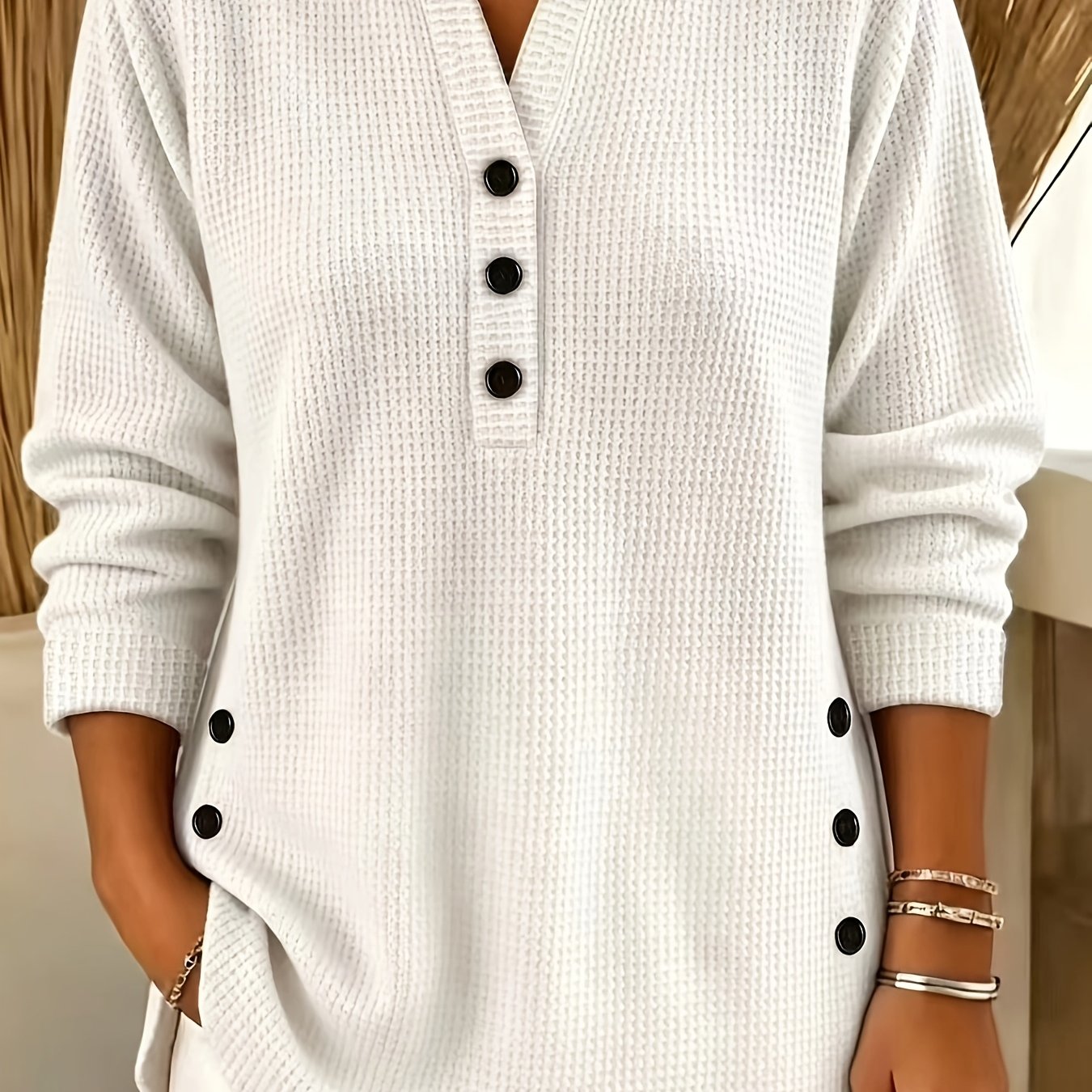TEMU Plus Size, New Plus Size Women's Autumn/winter Half-zip Sweatshirt