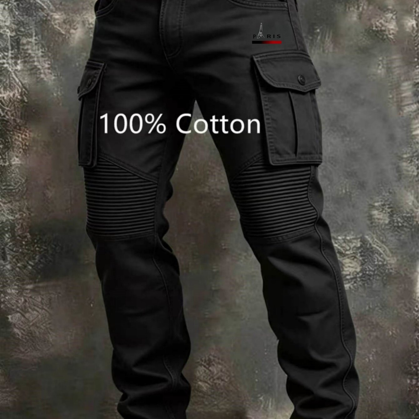Men's Straight Leg Cargo Pants, Durable Fabric Daily Casual Bottoms