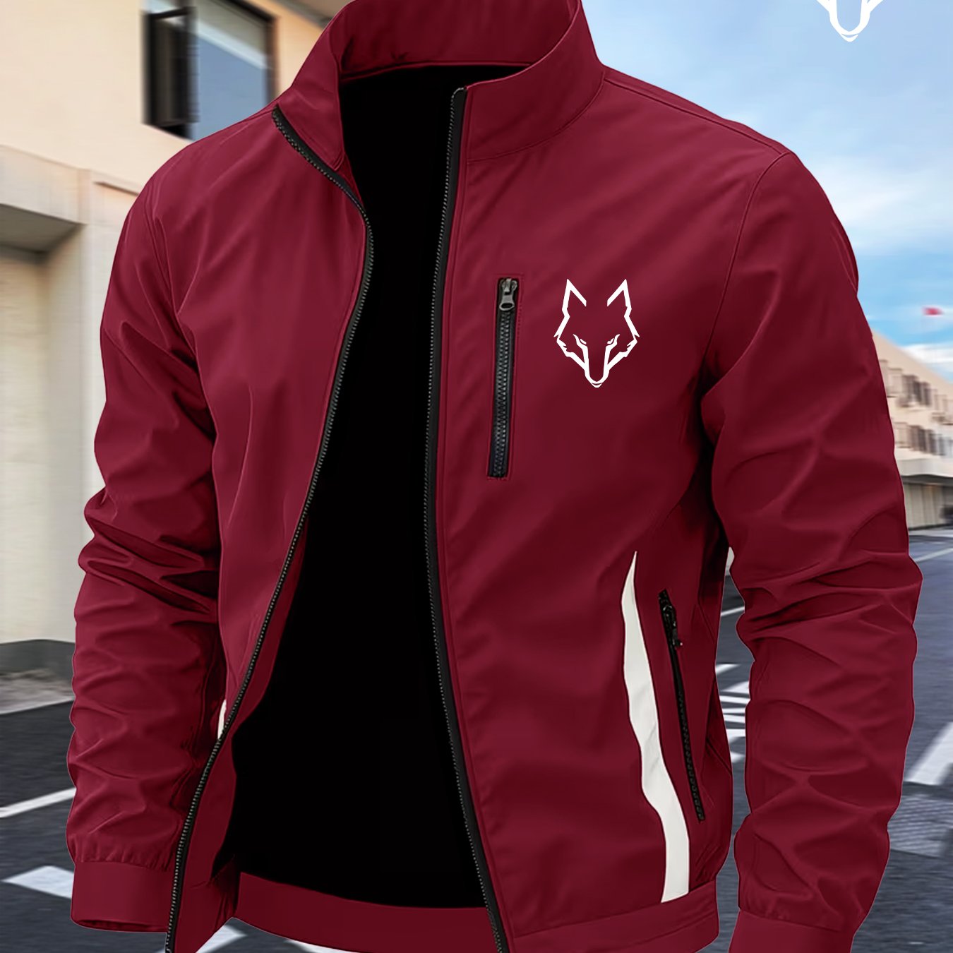 TEMU 's Windbreaker Jacket With 