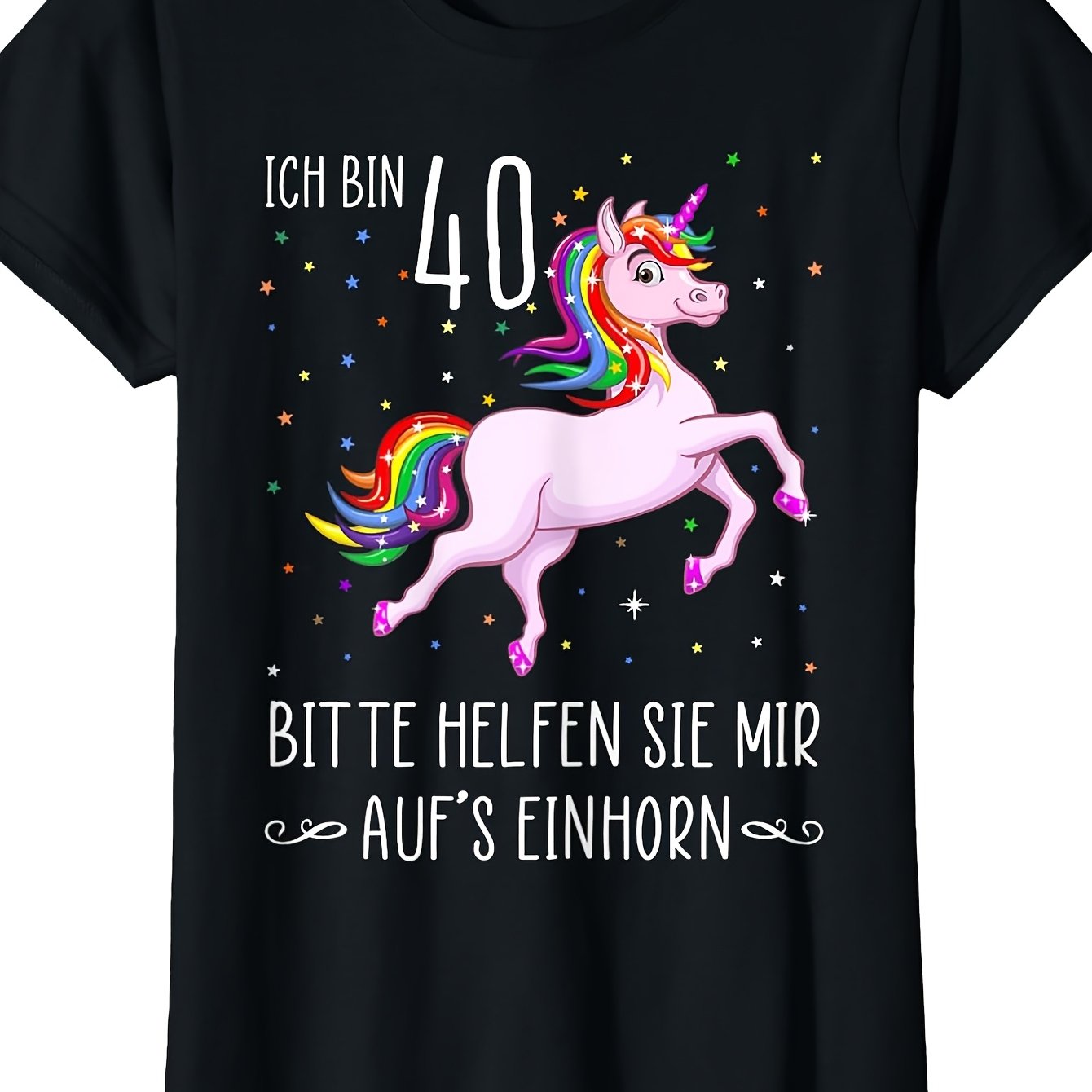 Women' Years Me On Unicorn 40th Birthday T-shirt