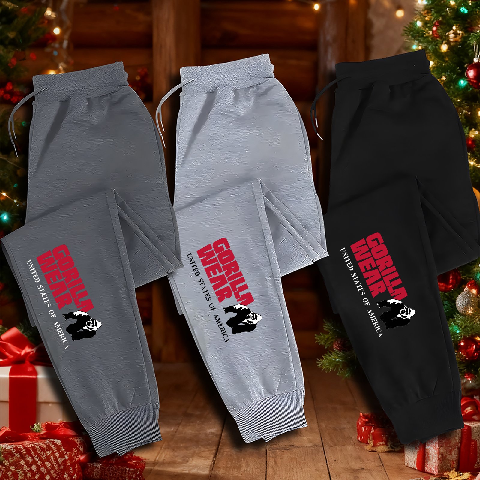TEMU 3pcs Men's Joggers, Smooth And Stylish Long-lasting New Look . Fitness And "" Logo Print. Loose Fit Design A Unique Athletic Experience, Not