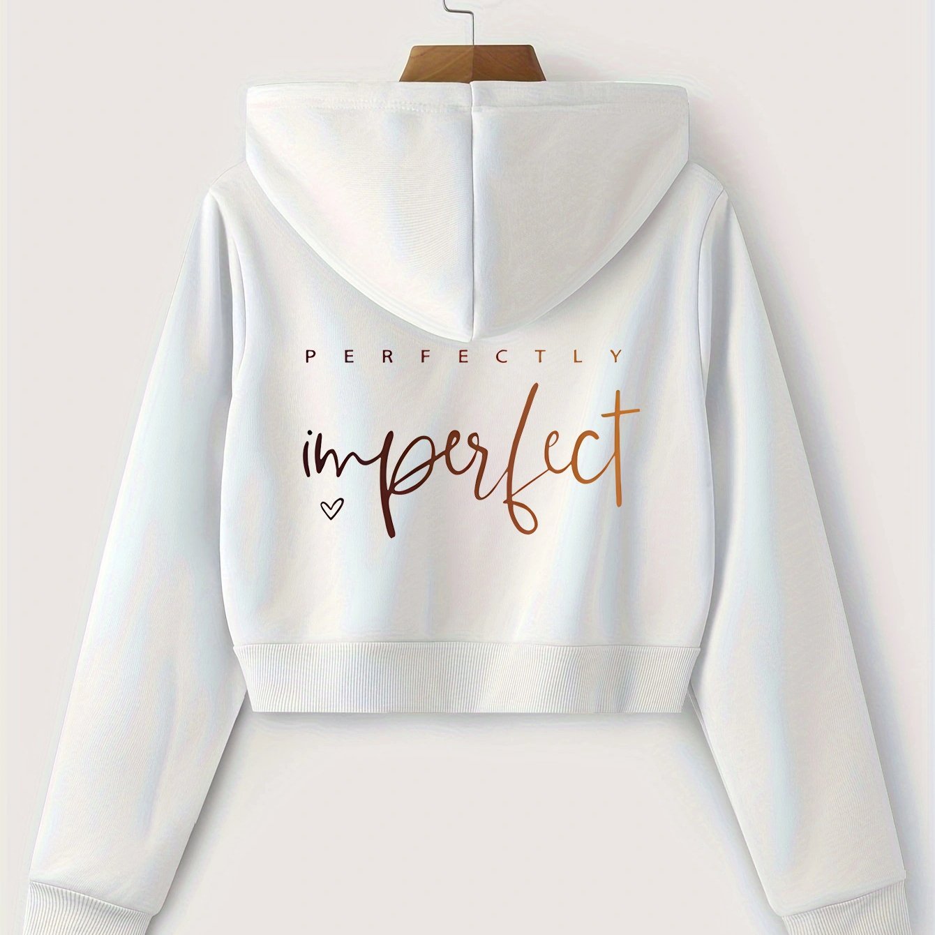 Image of Casual Fashion Spring Autumn Short Length Hooded Zipper Cardigan Printed Style