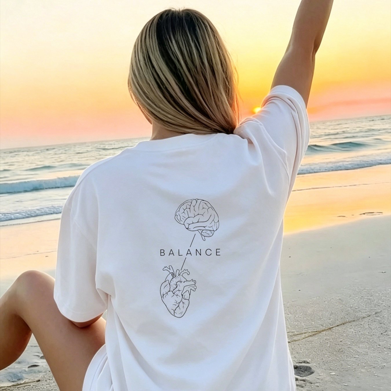 Image of Women' Graphic T-shirt - Relaxed Fit Casual Summer Top With Mindfulness, Non-stretch Suitable For Casual Attire, Machine Washable -style For Body Types
