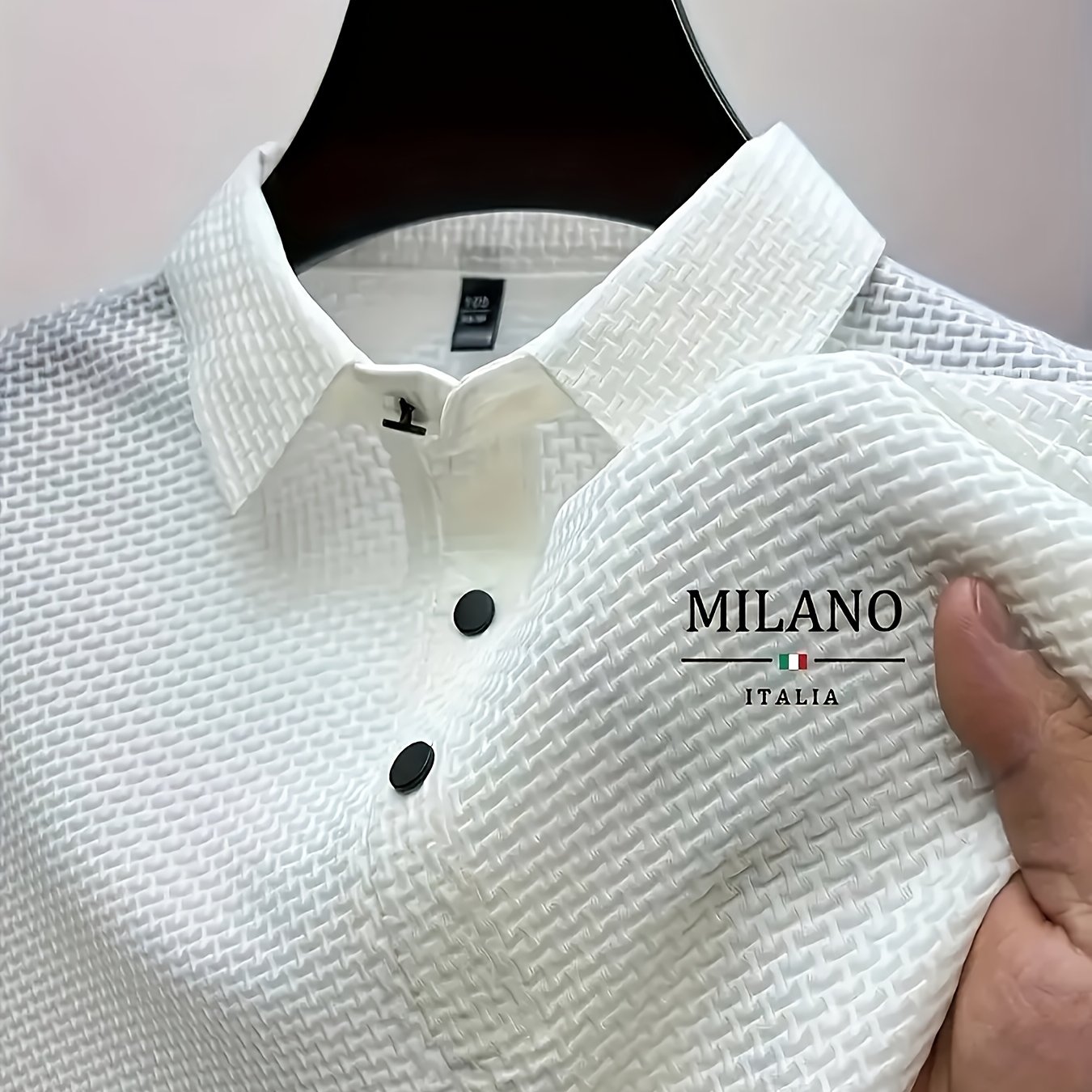 TEMU Obm Men's New Solid Color Shirt, Lightweight And Breathable For Outdoor Casual And Business Wear, Suitable For Vacation And Business Occasions,