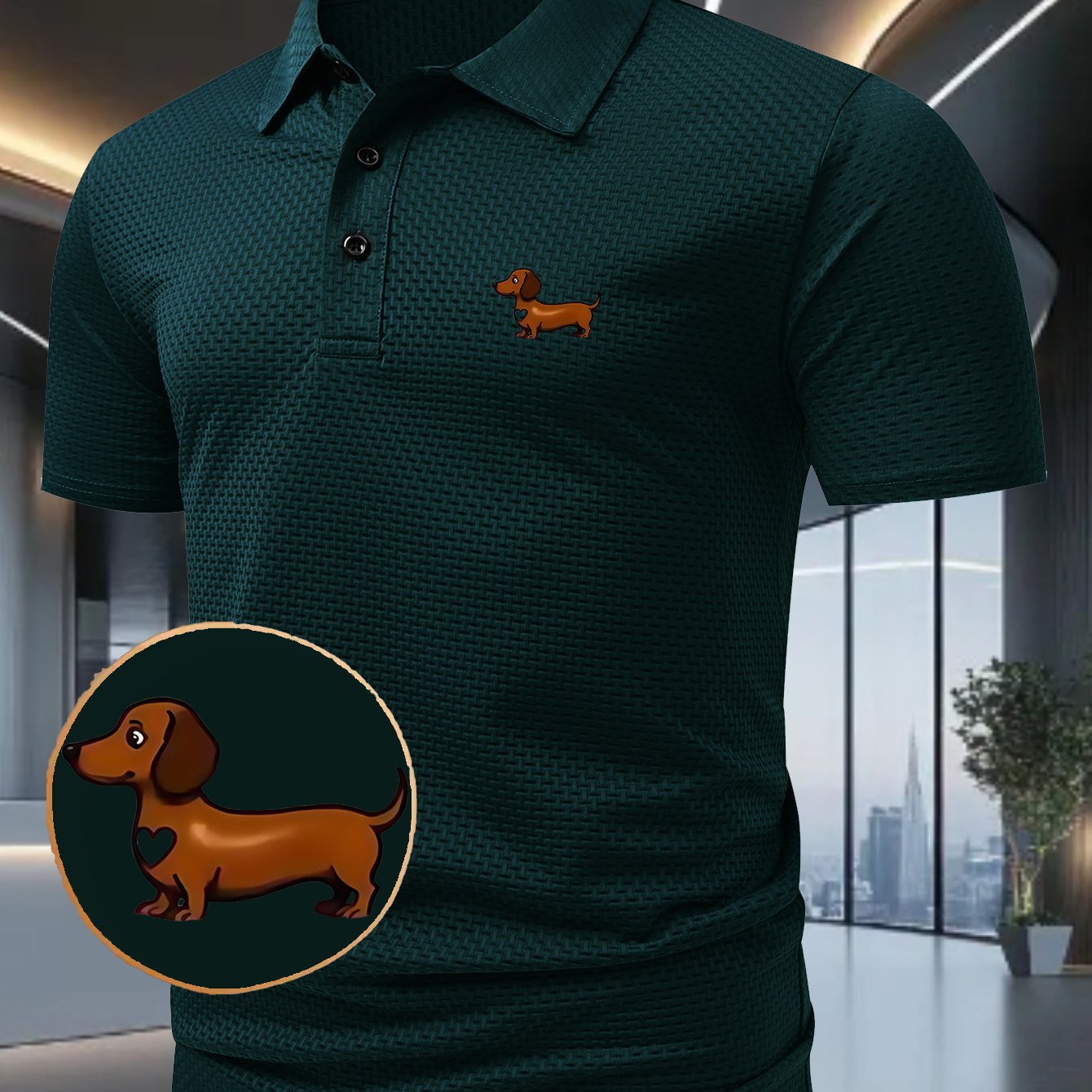 TEMU G1181-gou- Summer Fashion Men's Casual Short-sleeve Shirt, Printed Top, Suitable For Sports And Daily Wear, Durable Fabric