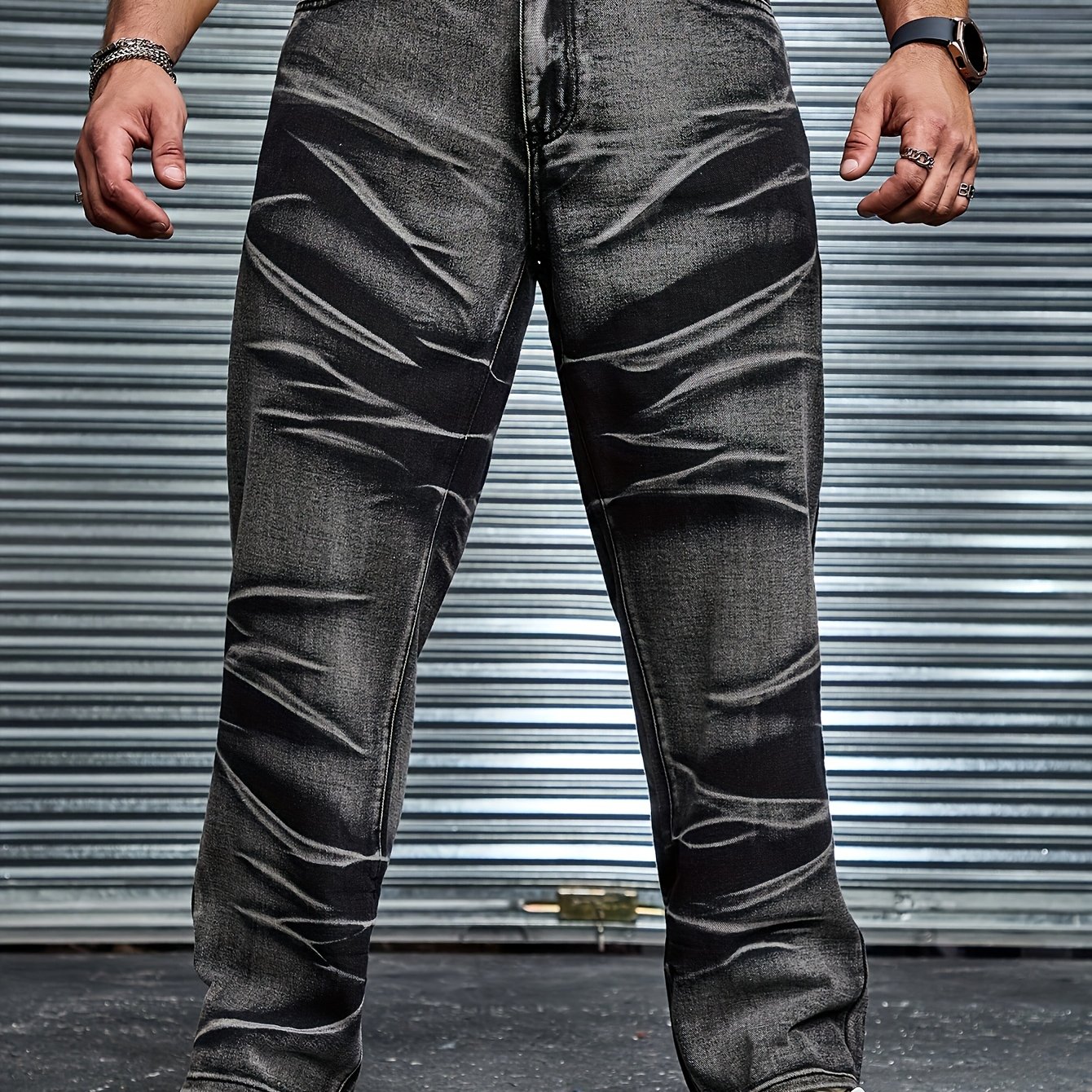 Men's Fashion Casual Loose Jeans