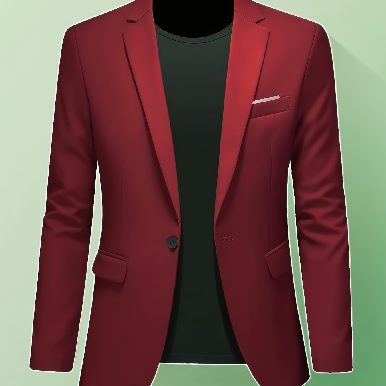 TEMU Lightweight Single-piece Suit Jacket - Suitable For Weddings, Interviews, And Business Leisure Occasions ( Includes 1 Jacket)