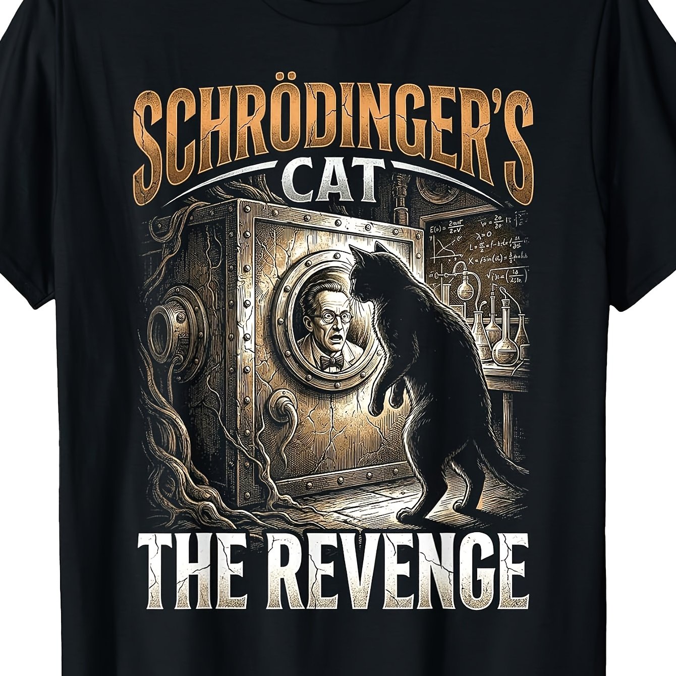 Image of 's Cat Funny Physics Science T-shirt 1 T-shirt Classic Perfect For Home|outdoor|gifting|work (birthdays|valentine's Day|mother's Day) S-3xl Unisex