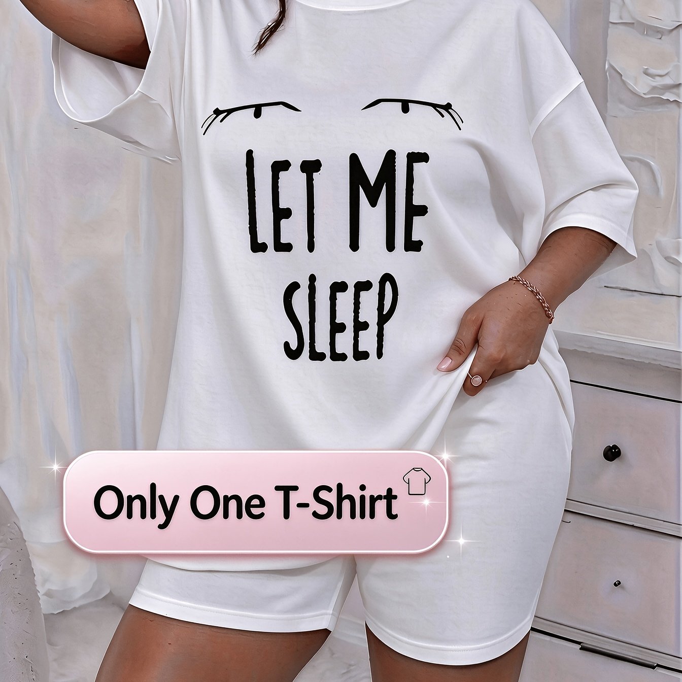 TEMU Plus Size, Contains T-shirt, Women's Casual Short Sleeve T Shirt From Christmas Series Featuring A Stylish Print This Comfortable And Relaxed