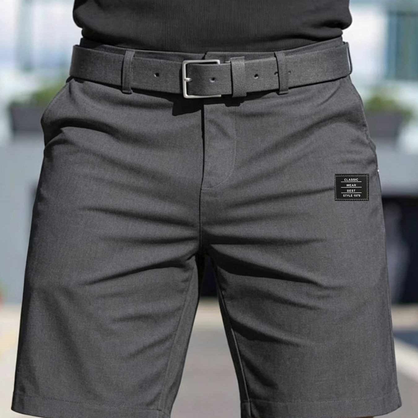 New Summer Fashion Solid-color Classic Men's Trousers, Casual Business Jogger Pants For Commuting