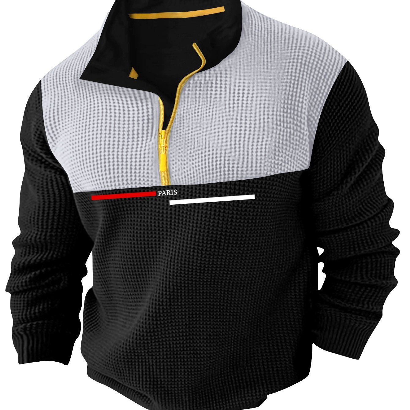 TEMU Spring/autumn 's Fashion Printed Long Sleeve T-shirt Casual Business Shirts