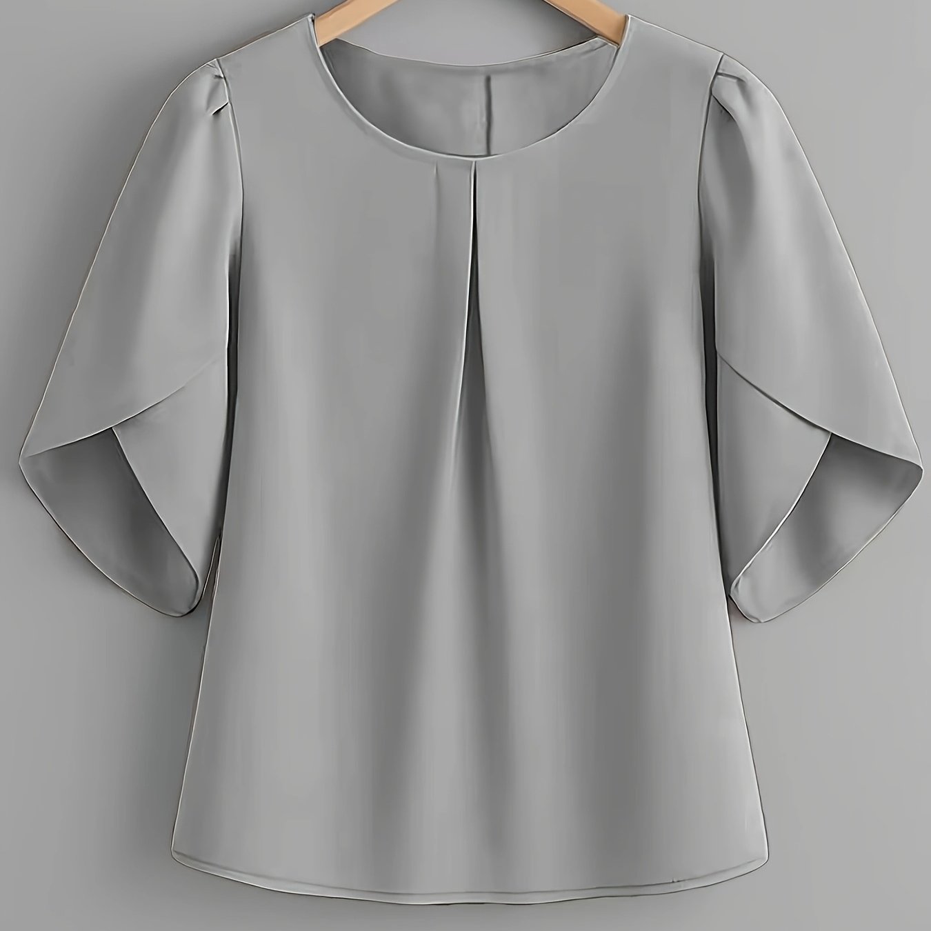 TEMU Women's Fashion Elegant Bust-flattering Short Sleeve Shirt