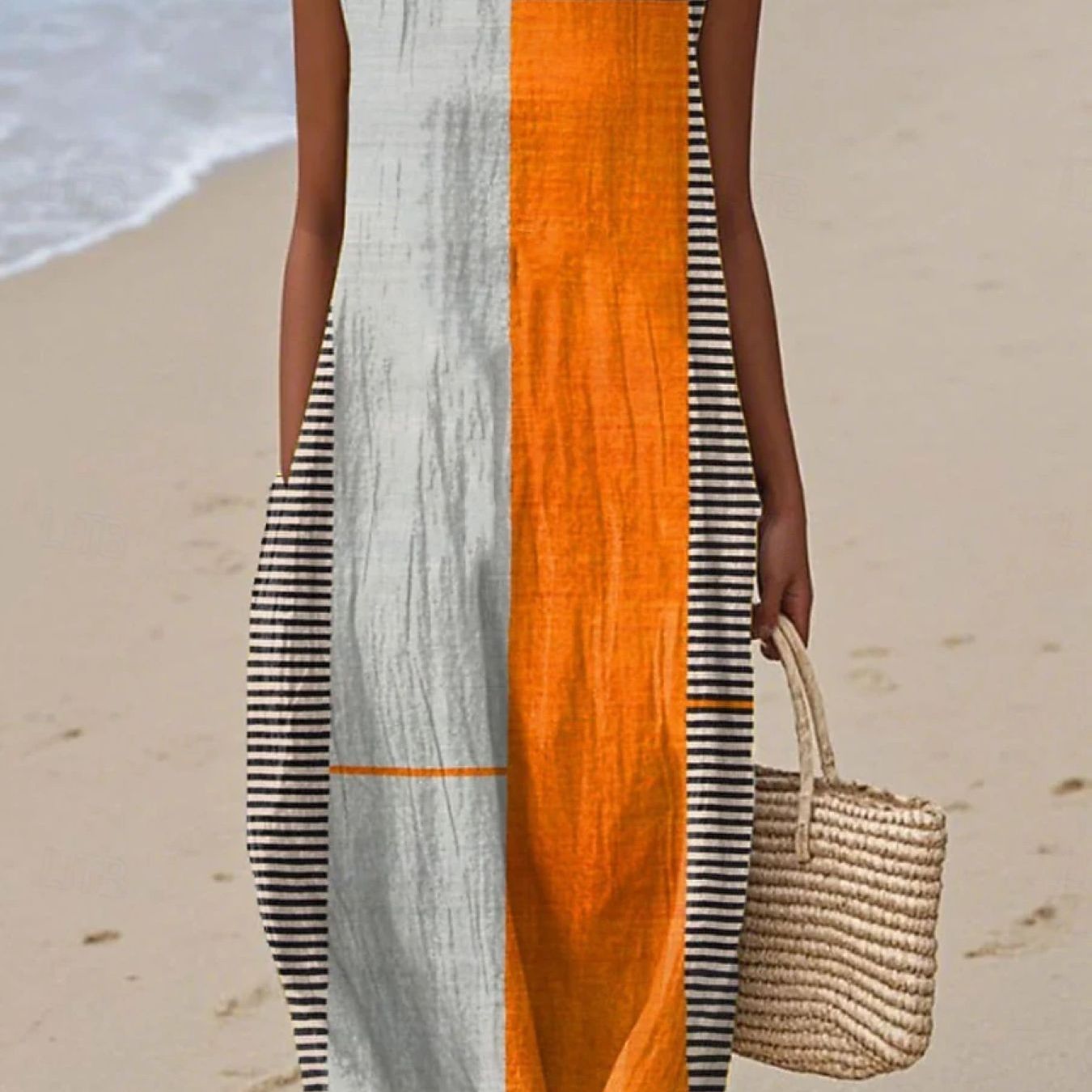 TEMU Plus Size, Spring And Summer , Daily Casual And Trend Jumpsuits, Bohemian Style Printed Dresses, Trendy And Versatile Fairy Dresses, Sleeveless