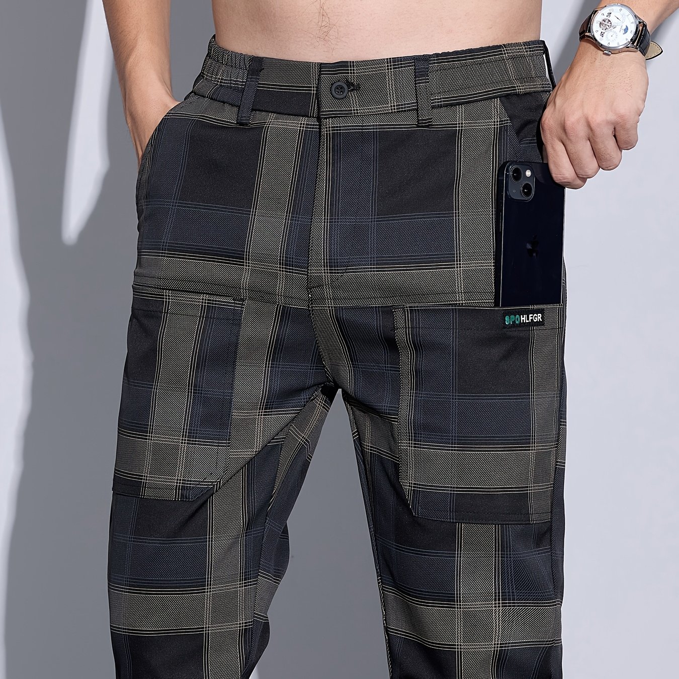 TEMU Casual Trousers Men's Slimming Trousers Men's Pants 2026 Summer Trendy Versatile Outdoor Sports Casual Long Trousers