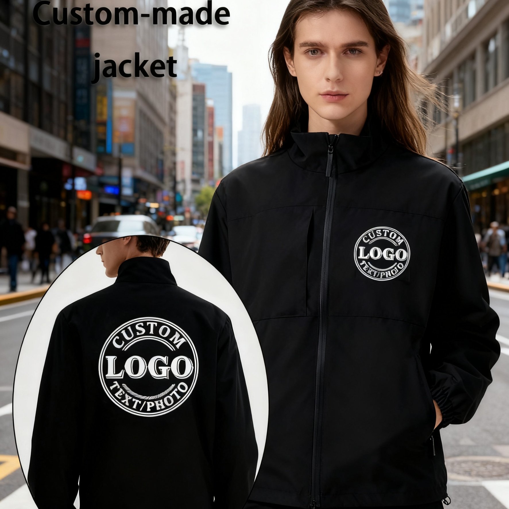 TEMU Customized Windbreaker, Outdoor Essential, Corporate Team Building, Design Your Clothing With Photos, Logos, Text, Designs, Wholesale Custom