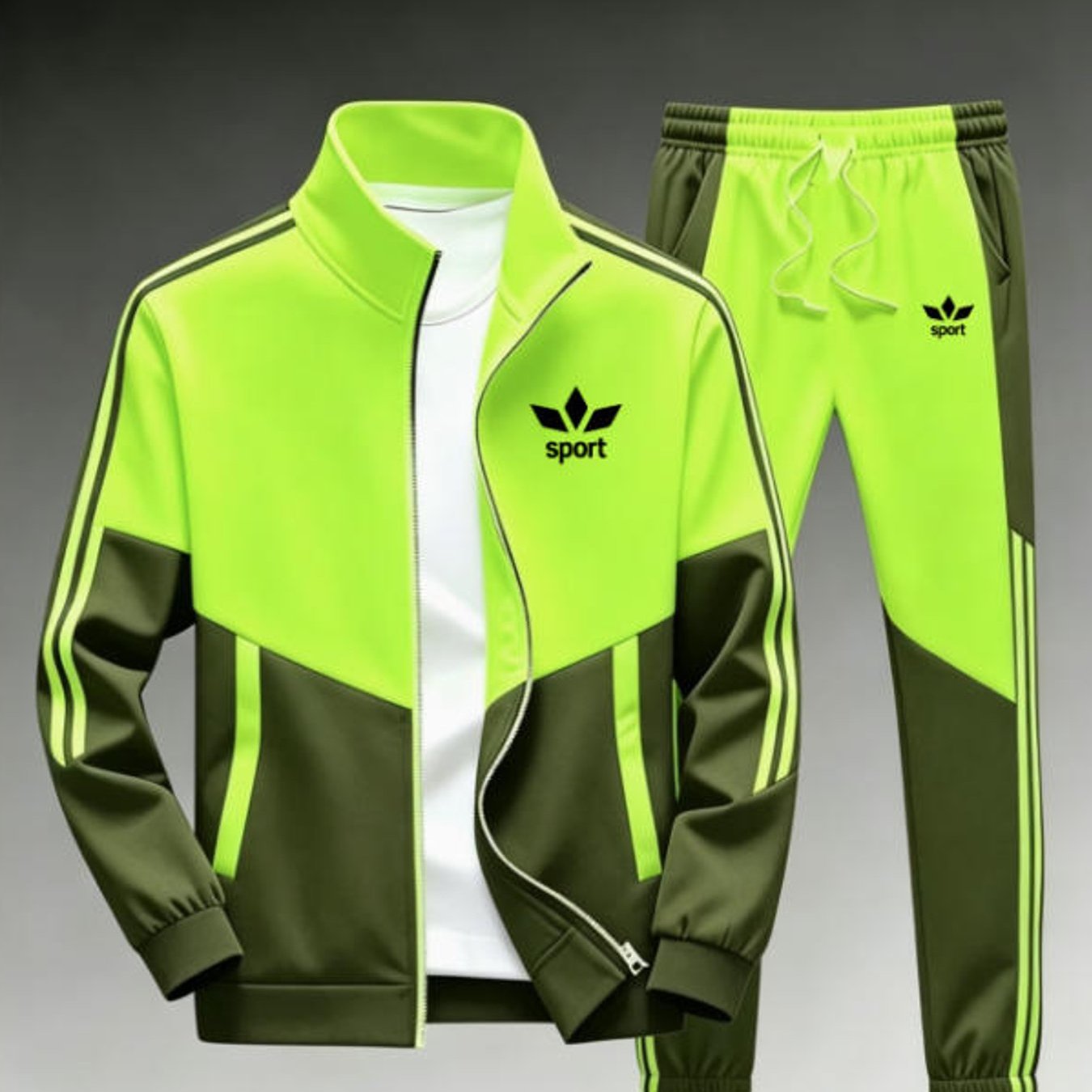 Two-piece Sports Set Color Block Striped Logo Graphic Men's Fashion Style Sportswear For Adult Men Holiday Gift Daily Wear Plus Size Men's Clothing