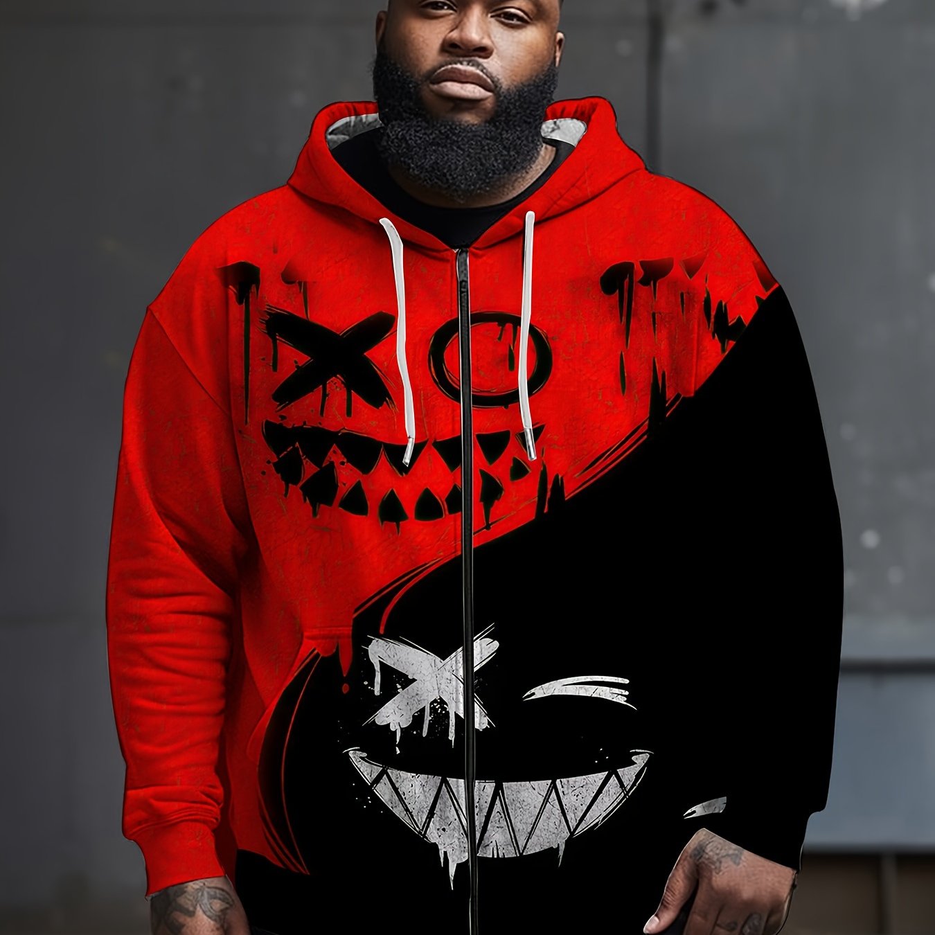 TEMU Large Men's Fashionable Large Men's Contrasting Retro Lightweight Jacket, Suitable For Spring And Autumn , Casual Fashion Versatile Baseball