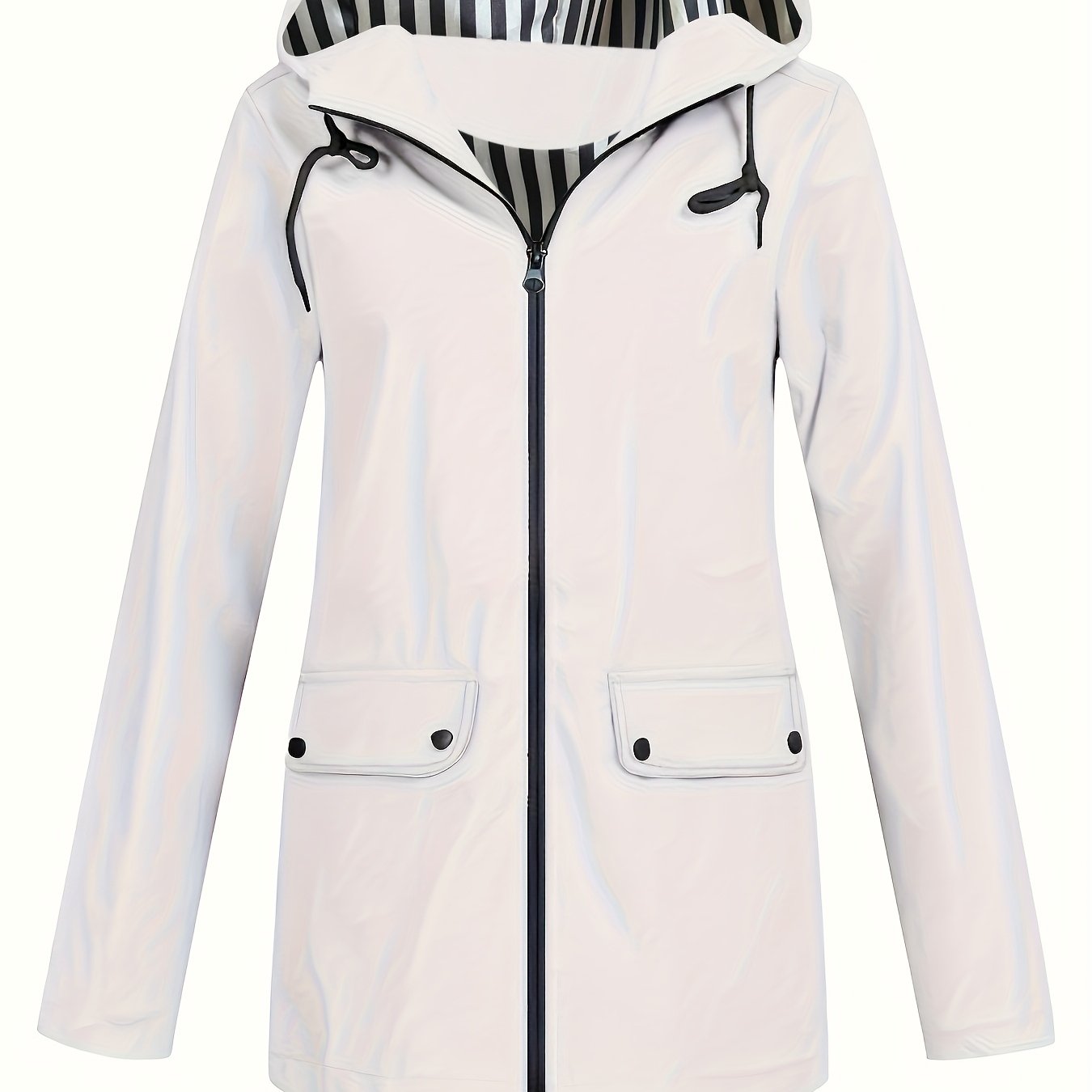TEMU Women's Lightweight Hooded Jacket For Autumn And Winter