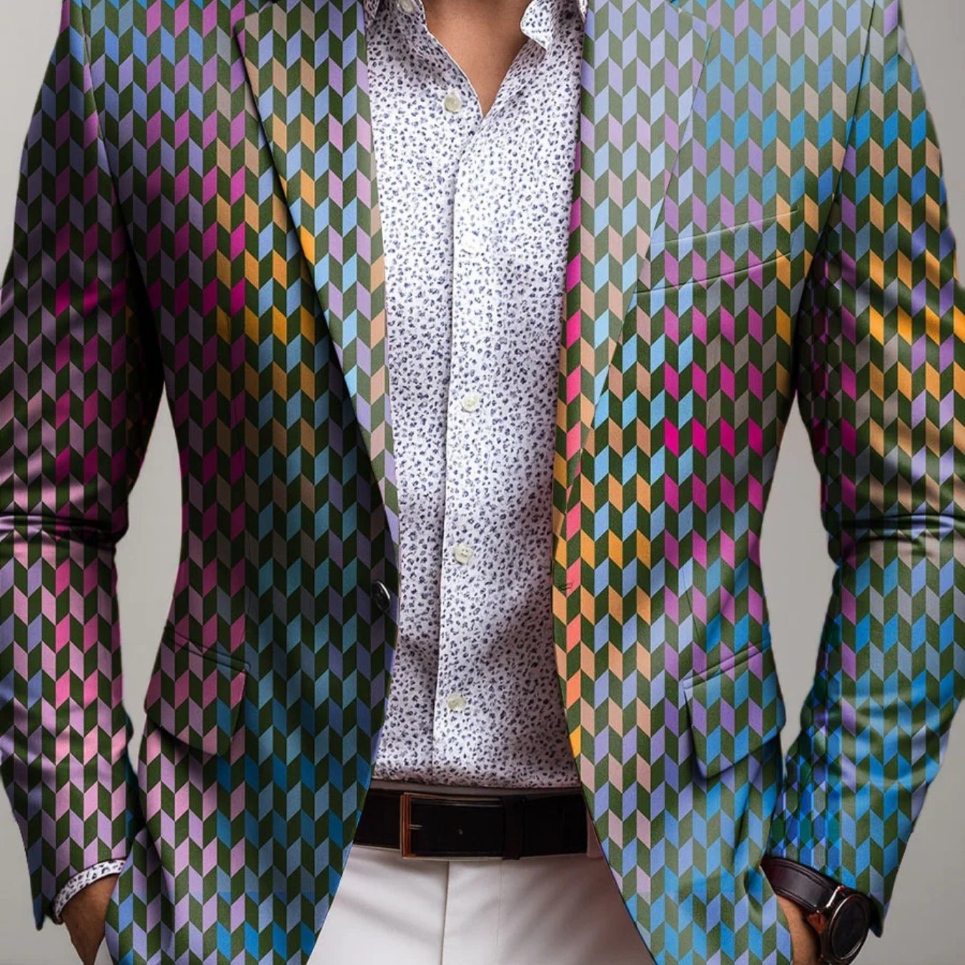 A Tailored Slim-fit Blazer, Perfect For Daily Wear And Attention-grabbing Events, Showcasing A Contemporary Suit Design Celebratory Elements, An For Style Lovers