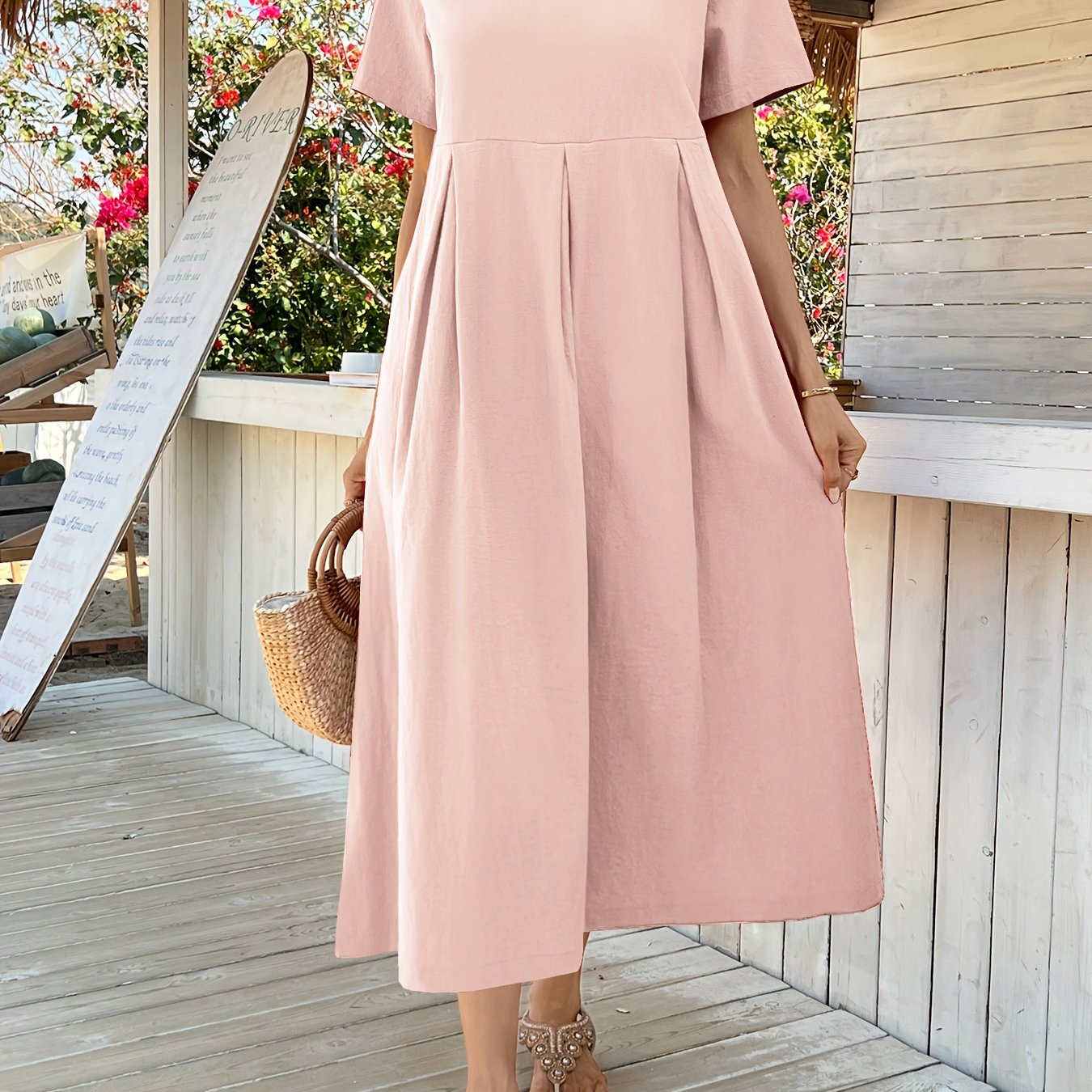 εικόνα αντικειμένου plus size - plus size - ευρωπαϊκή και αμερικάνικη γυναικεία νέα μονόχρωμη casual τσέπη πουλόβερ ρετρό ολόσωμη φόρμα