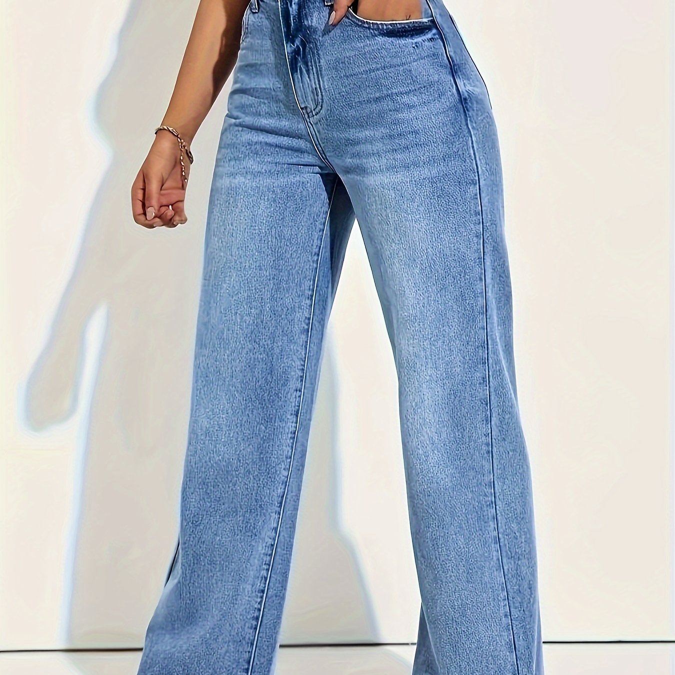 Medium Stretch Straight-leg Jeans