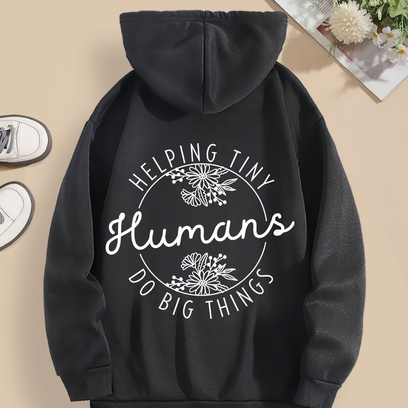 TEMU Helping Little People , Teacher Hoodies, Back-to- Hoodies, Daycare Teacher Hoodies, Preschool Teacher Assistant Hoodies,