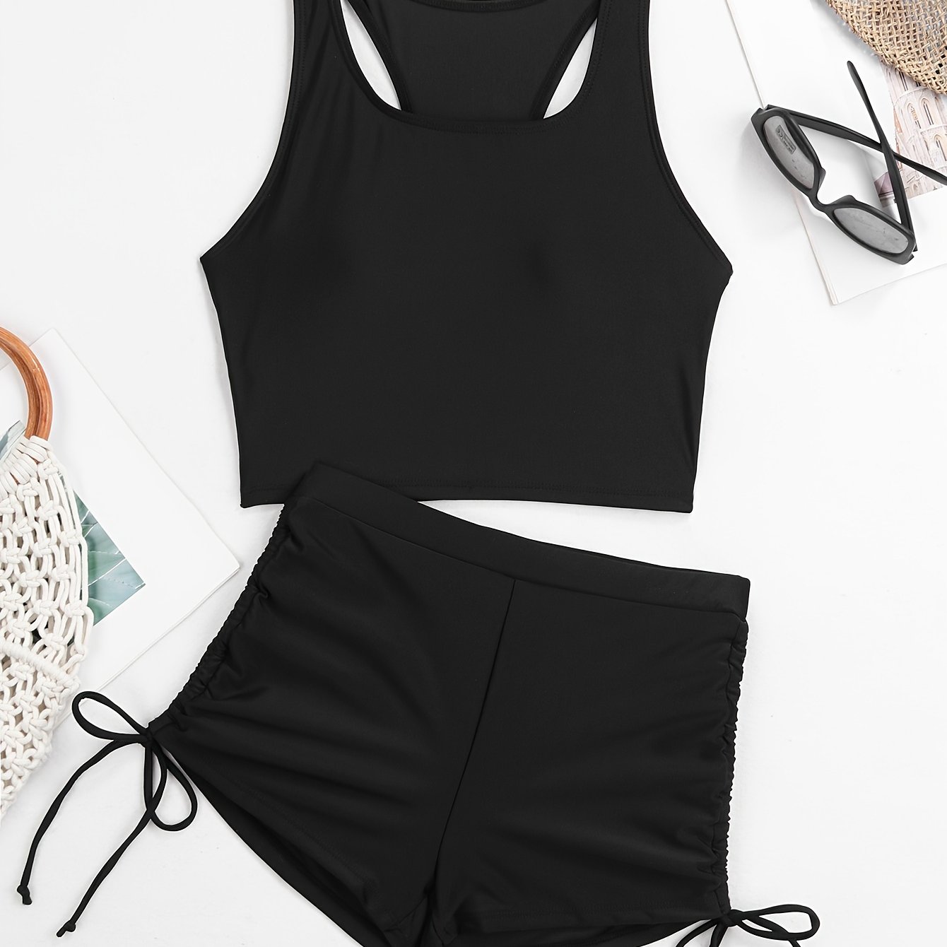 Image of Conservative Bikini Tankini Set