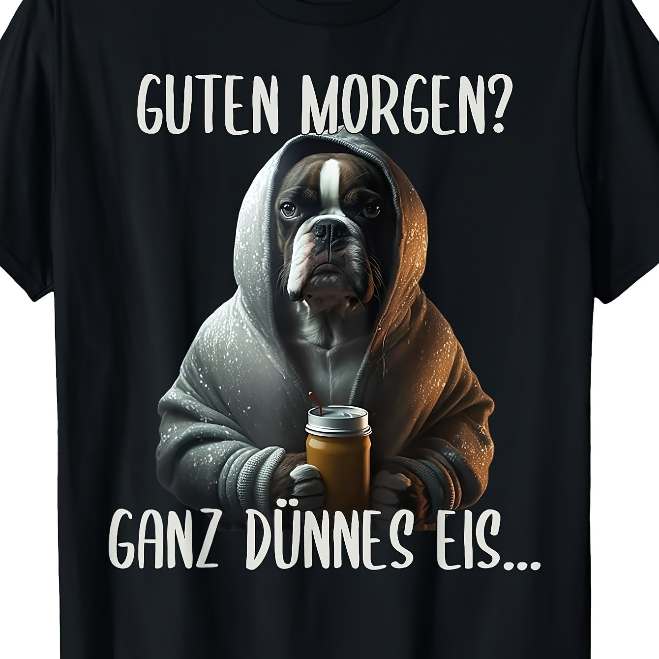 Men' German Boxer Dog T-shirt - Casual Round Neck Tee Suitable For Wear, Machine Washable Comfortable Everyday Shirt With Boxer Breed, Ideal Gift For Boxer Owners, Suitable For Wear & Boxer Lovers