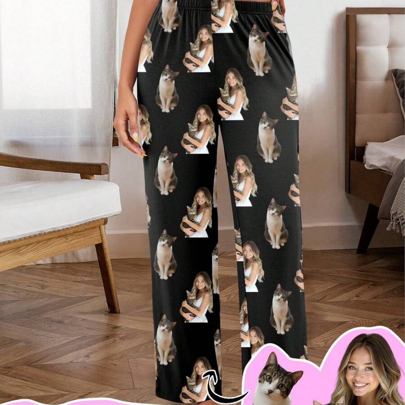 TEMU Customized Men's Pajama Pants, Printed With Any Pattern, Personalized Pajama Pants With Photos, Fun Custom Pictures Of Comfortable Pajama Pants.