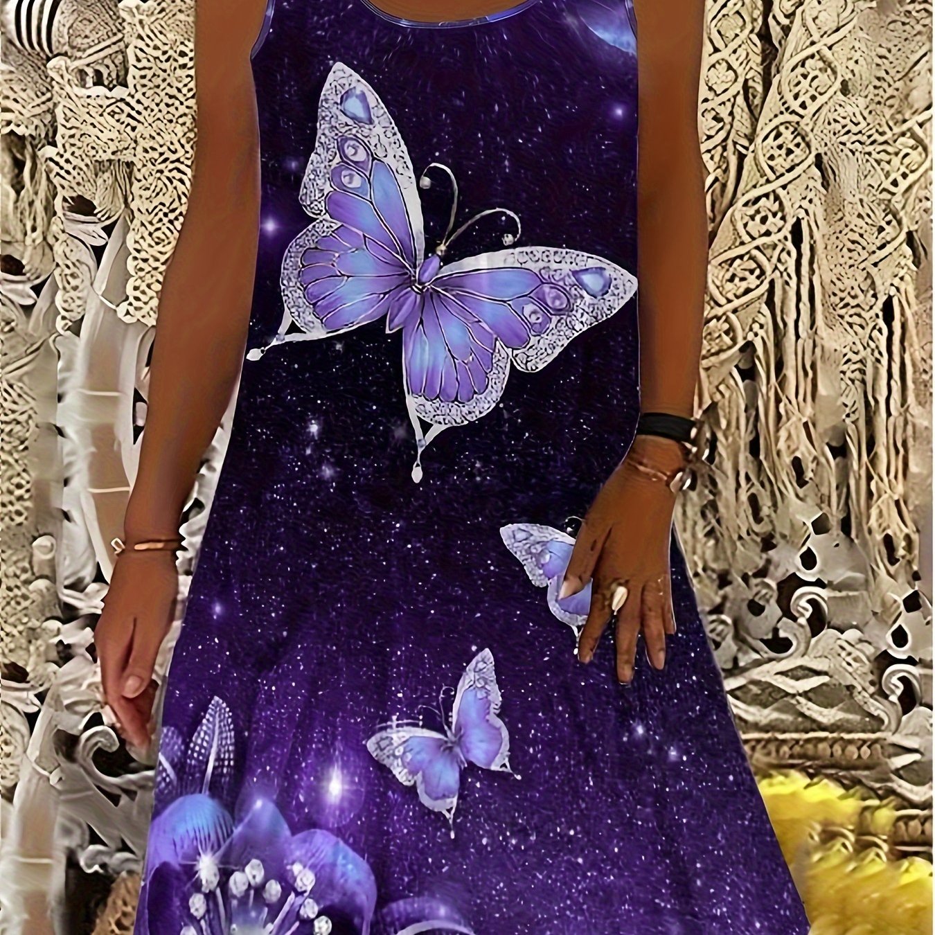 Plus Size - Plus Size - Plus Size Fashion Printed Dress