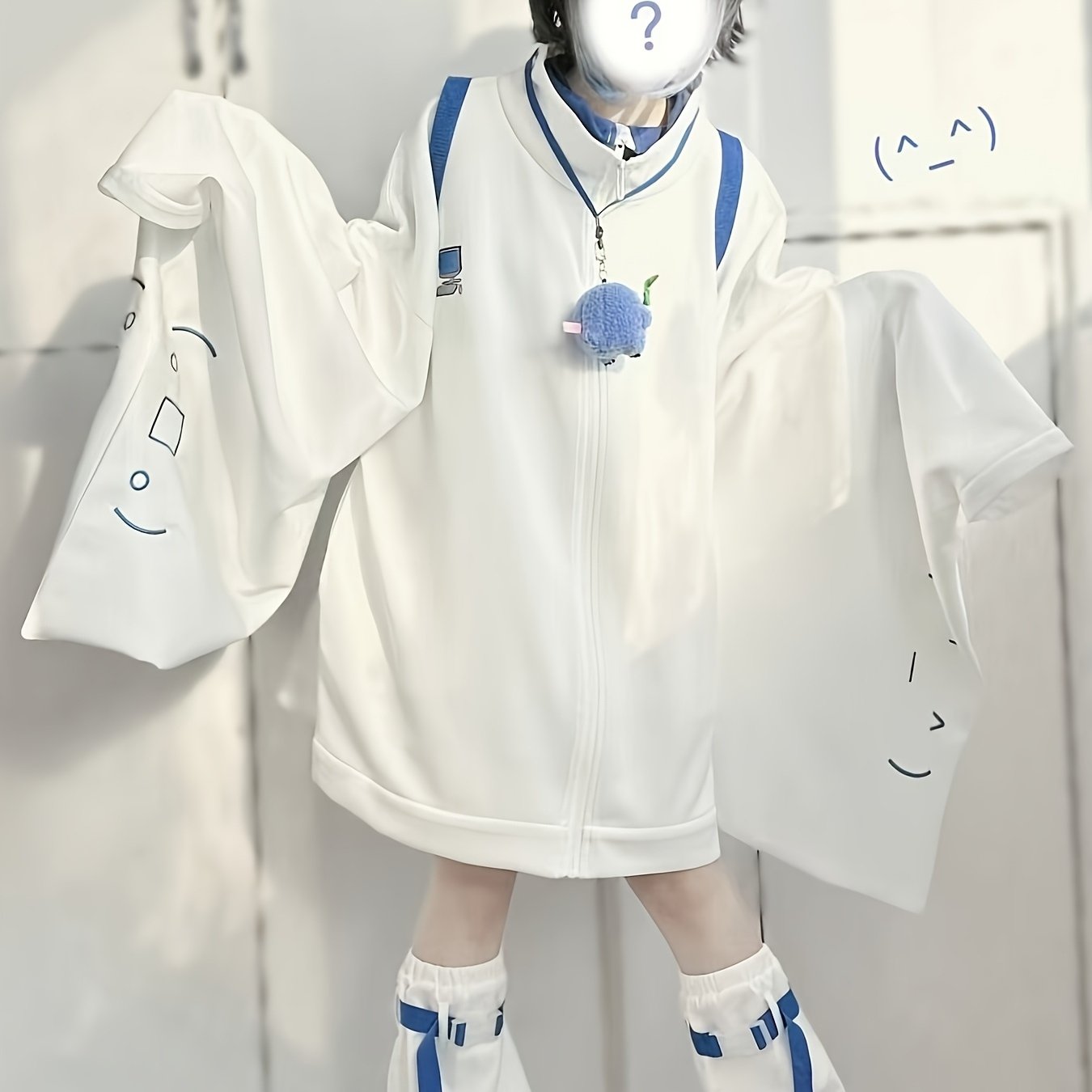 TEMU 新作 春秋用 薄手 日本のサブ カーディガン ジップアップスウェットシャツ レディース ゆったりで万能 着物風袖デザイン 秋冬用
