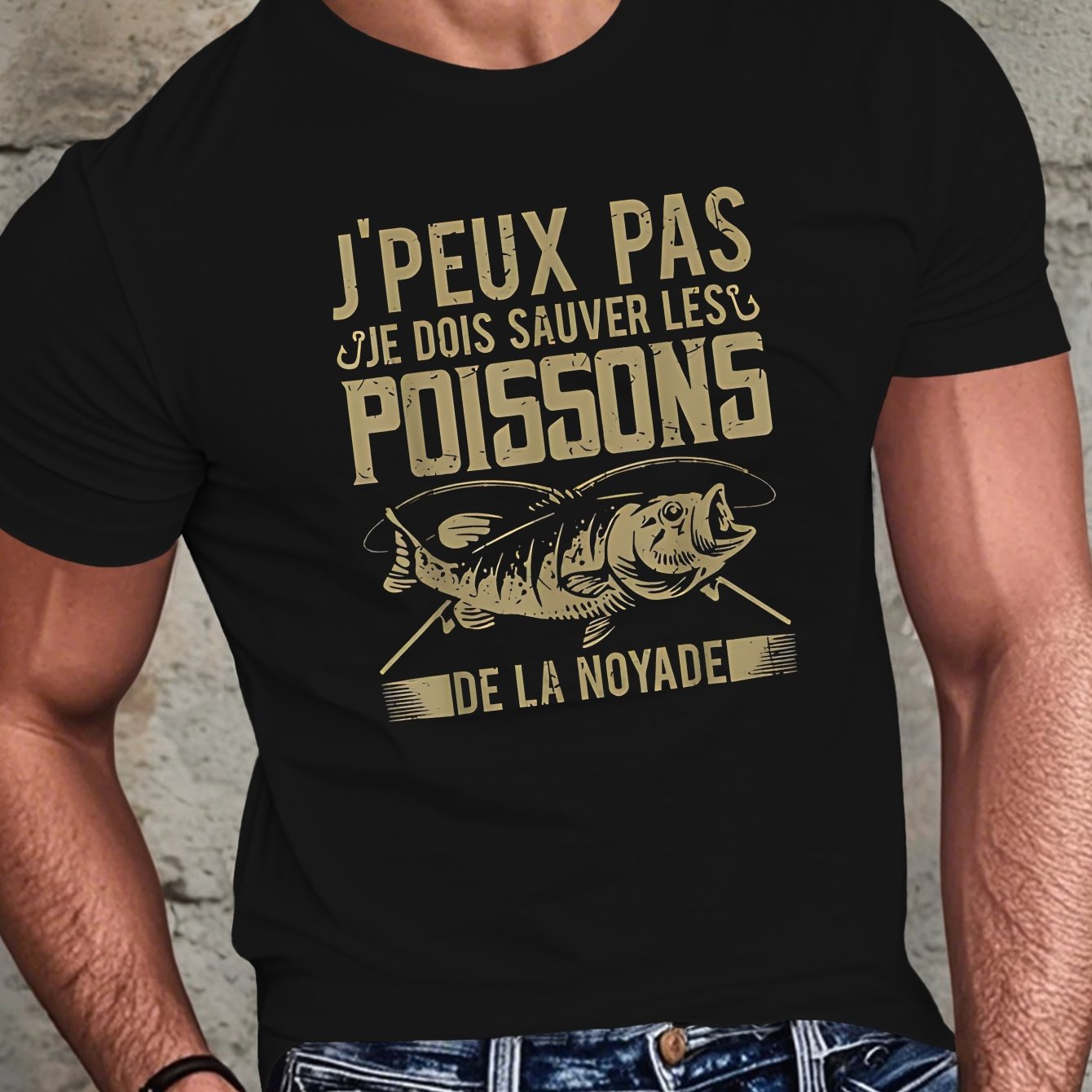 TEMU T-Shirt Homme avec Française - Slogan "Compatible pour" & Impression Français, Haut Décontracté Col Rond pour l'Été, Tee-Shirt Humoristique