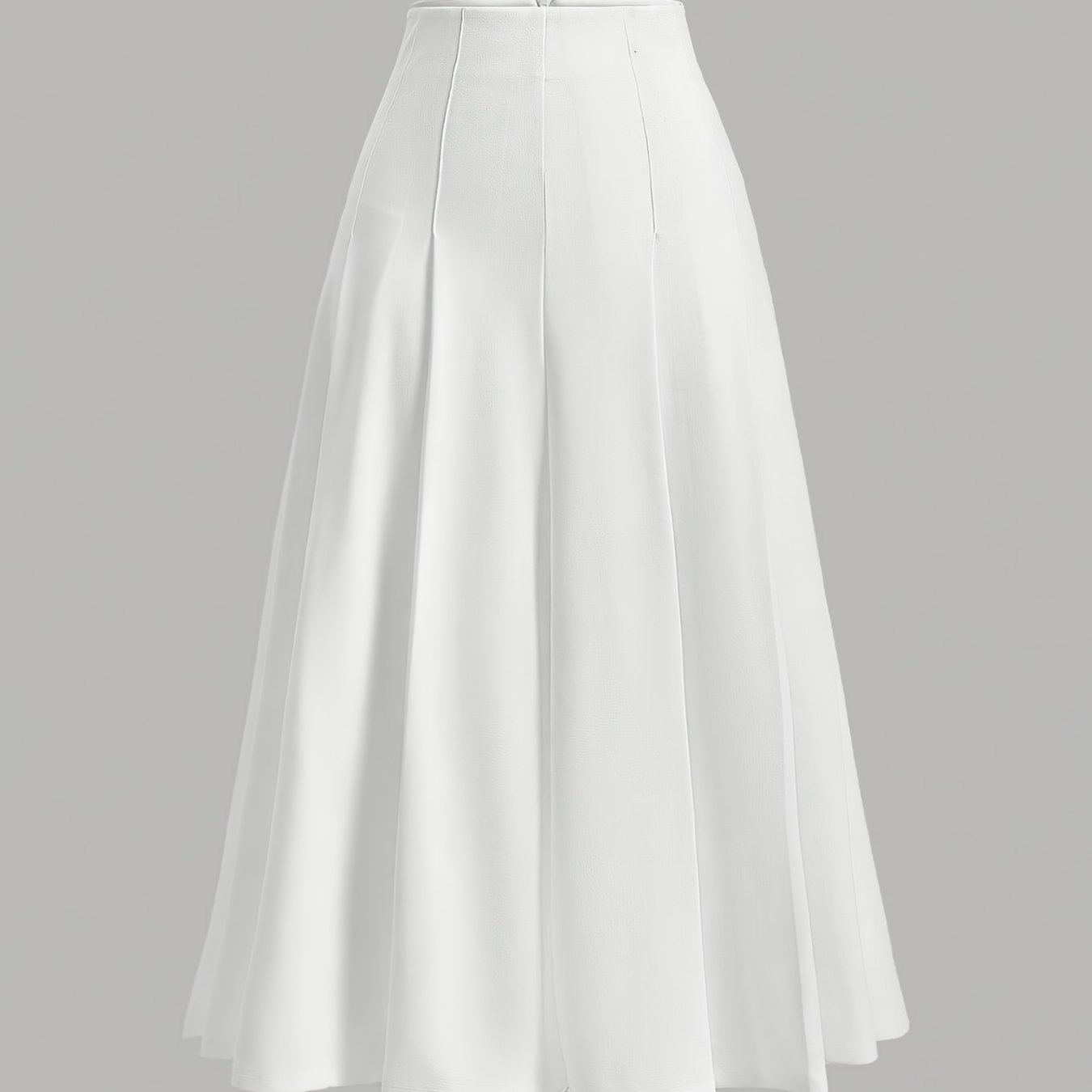 TEMU Reading Week Clothing Back To New Elegant Fashion White Pleated Skirt Women's Clothing Suitable For Women Gifts