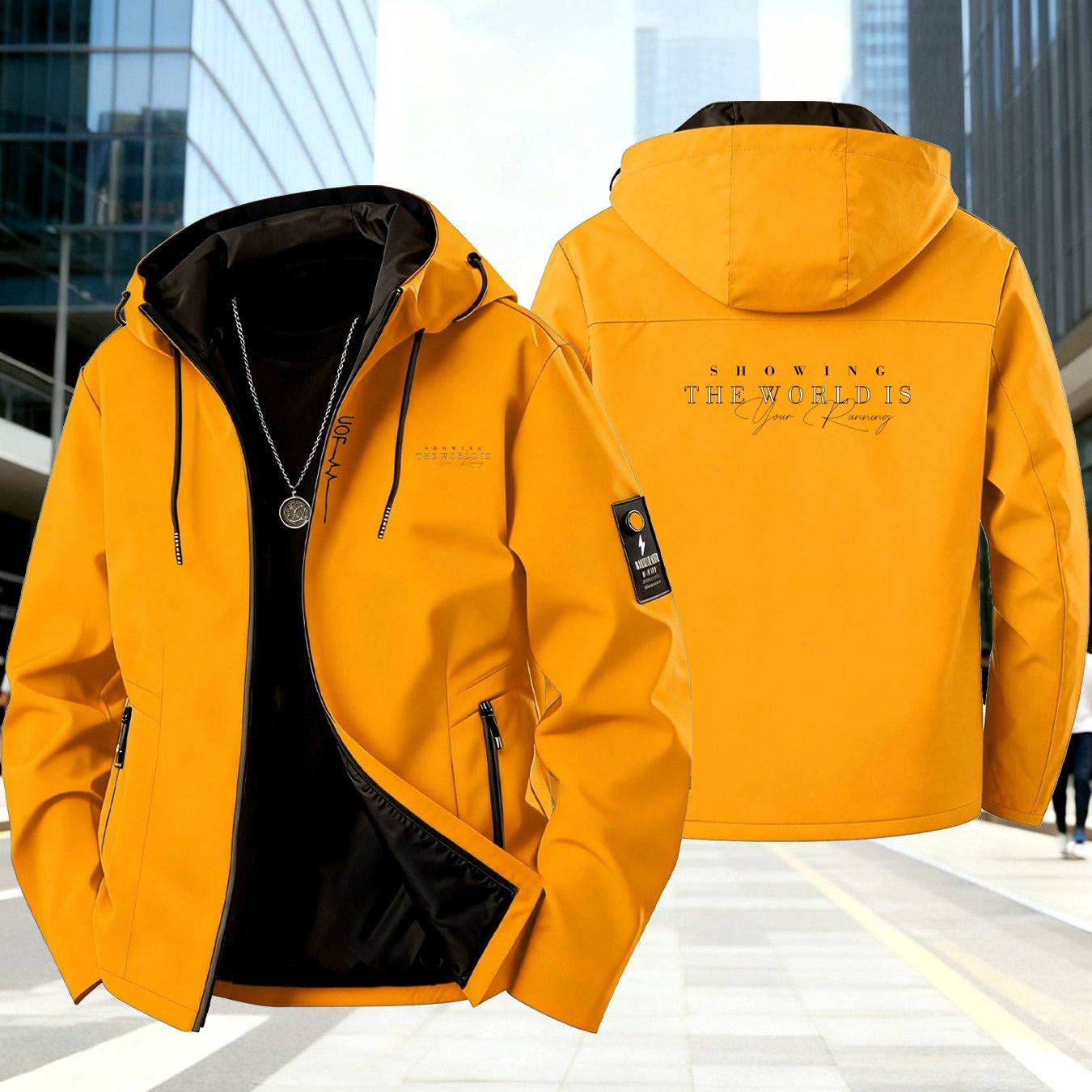 TEMU New Neat Brand Jacket, Soft Texture Hoodie Jacket, Casual Windbreaker Jacket, Easy-to-clean Mountaineering Jacket, New Outdoor Climbing Jacket