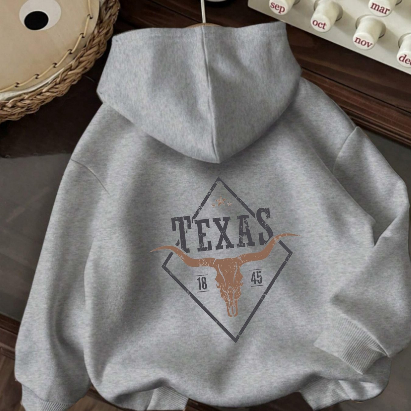 TEMU Graphic Print Hoodie Drawstring Casual Hooded Sweatshirt For Winter And Fall Women Is Clothing