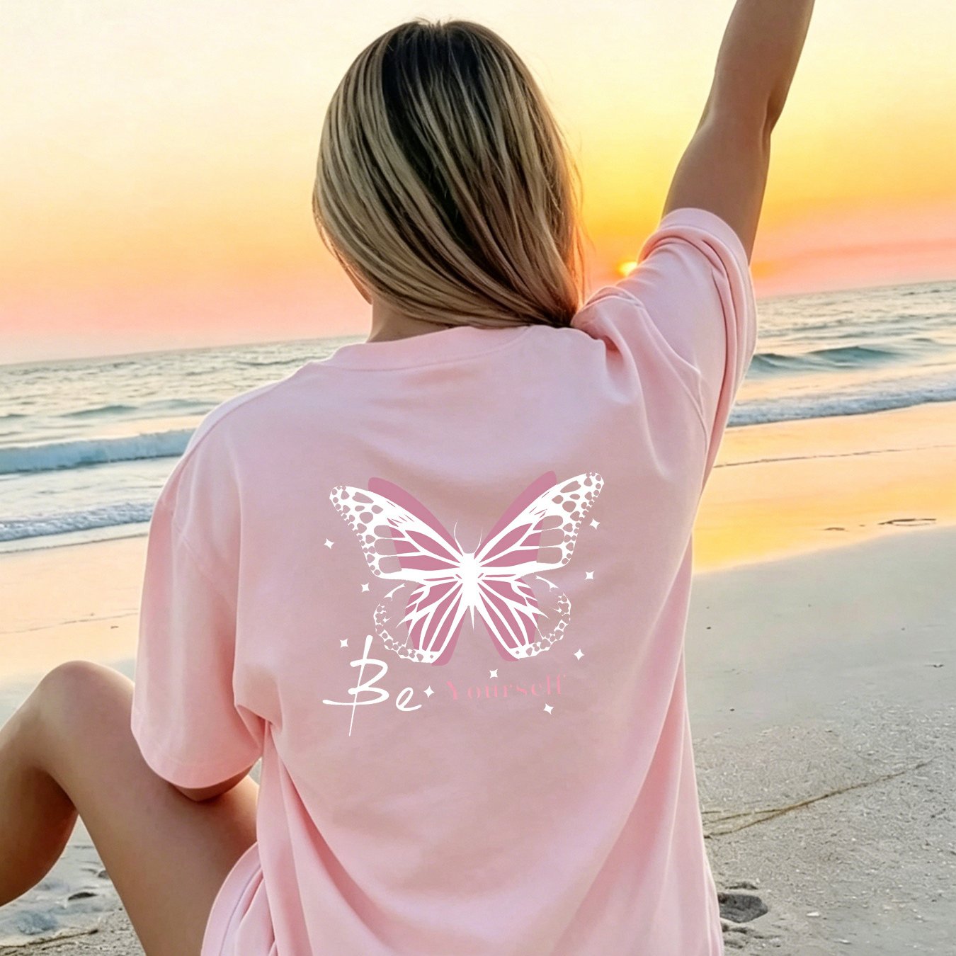 Women' Print Oversized T-shirt - For , Perfect For Travel And Everyday
