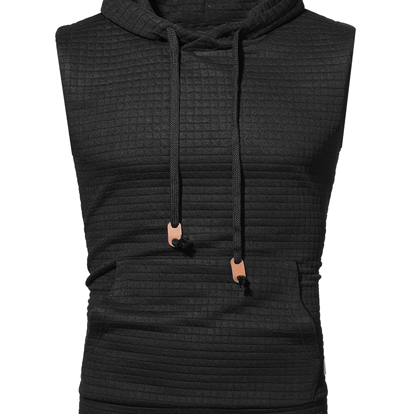 TEMU Débardeur d'automne pour hommes, sweat à capuche, veste de sport décontractée d'extérieur manches, pull à capuche , ensemble d'entraînement