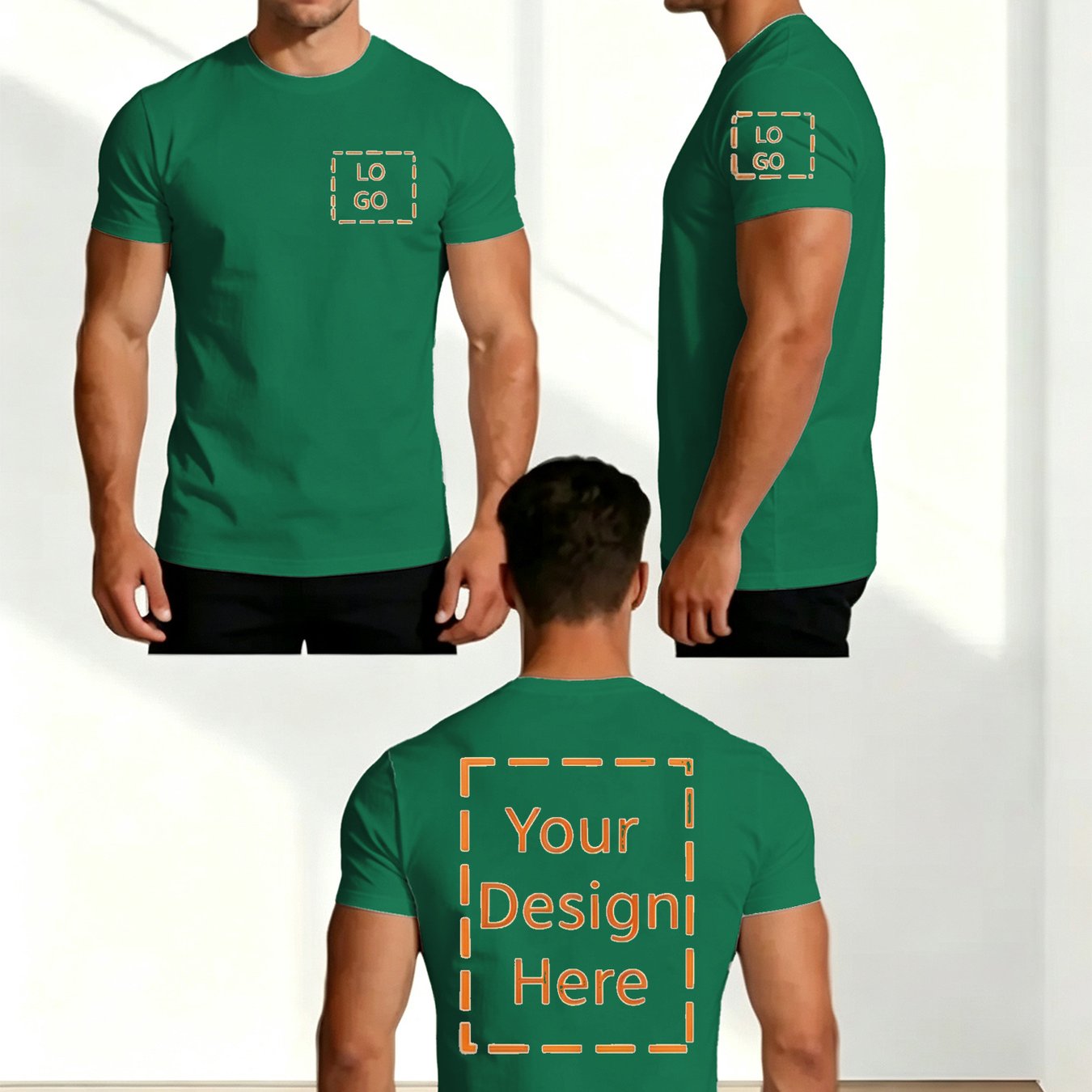 TEMU T-shirt personalizzata da con personalizzazione multicolore e multilaterale