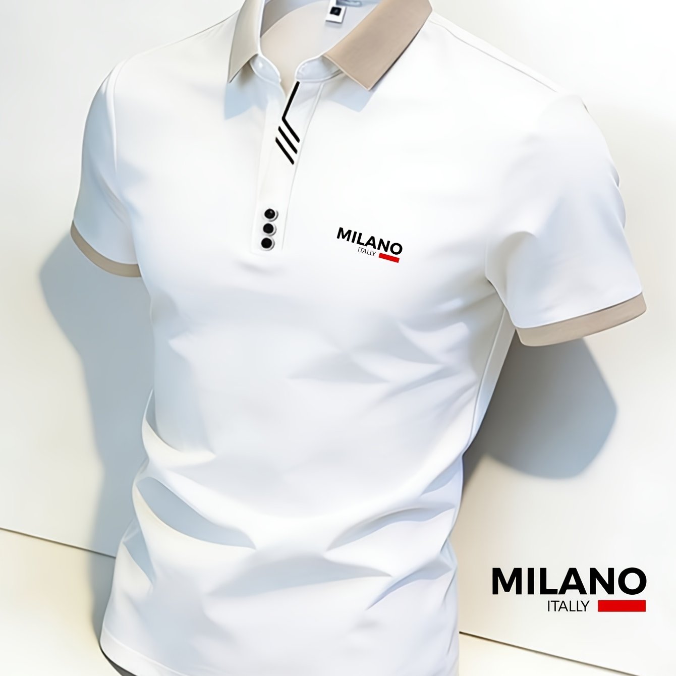 Italy - Inspired Men's Graphic T-shirt: Soft, Comfortable Fabric For Relaxation. Ideal For Casual Wear, Featuring A Stylish Logo Print. A Must-have Menswear Top For Effortless