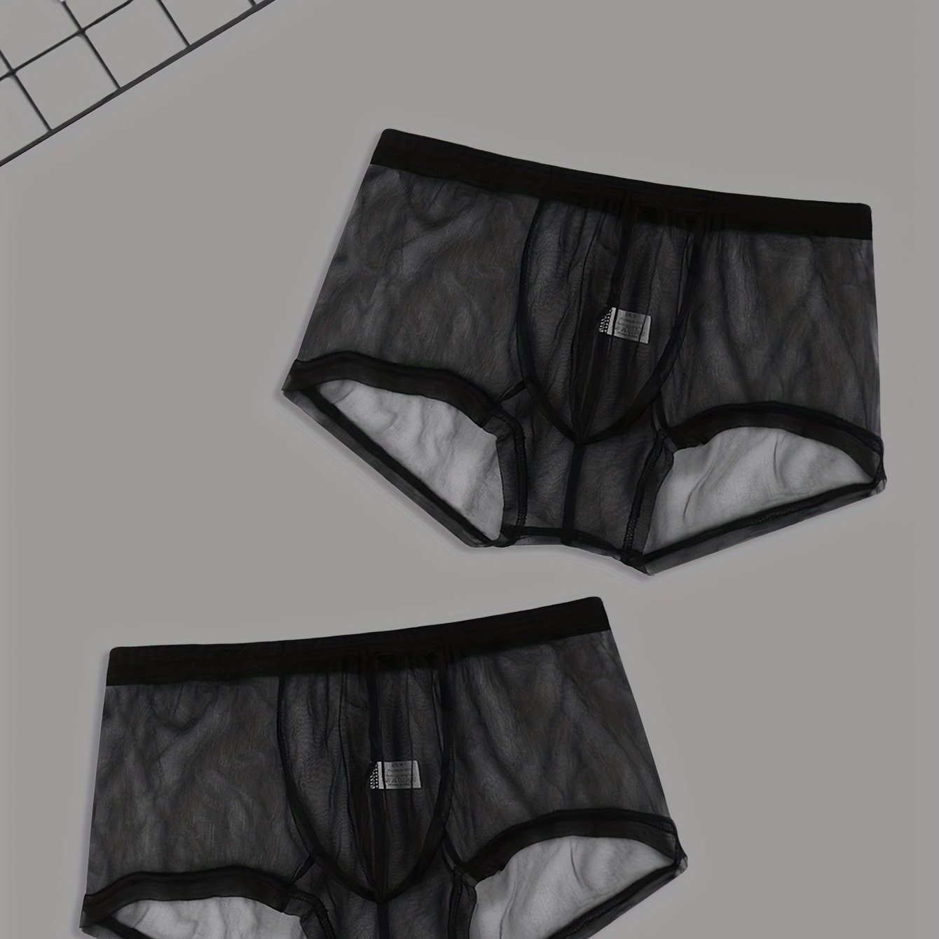 TEMU 2-Pack Cueca Masculina Transparente, Leve, Macia, e de Secagem Rápida, Oferecendo e Respirabilidade. Design Ideal para Atividades Físicas e Uso