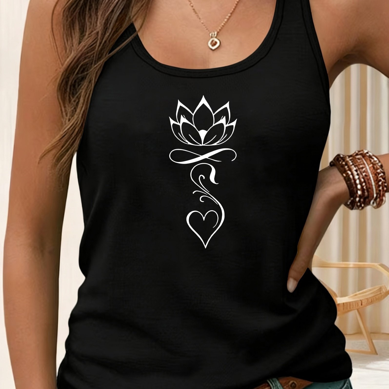 TEMU Valentine's Day 00p, Y2k, Women's Sleeveless Tank Top, Casual Fashion, Women's Spring/summer Casual Sportswear, Sizes S, M, L, Xl, Xxl, Xxl+6361