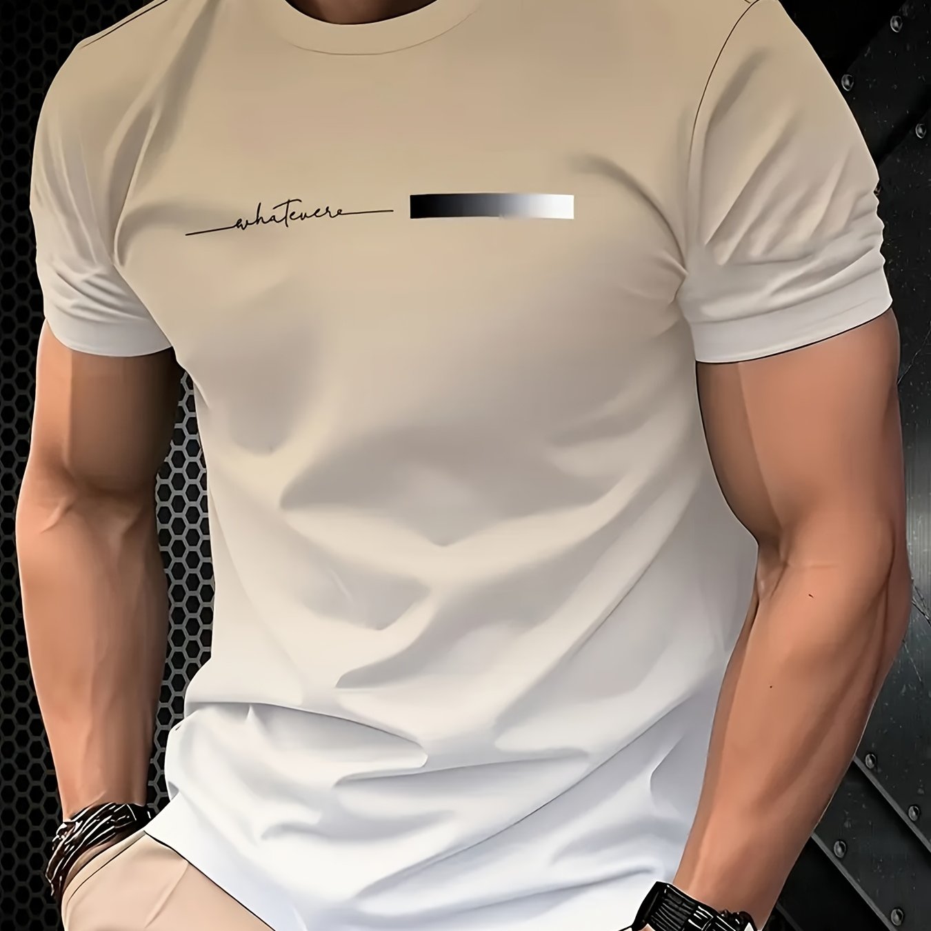 TEMU Men's Summer T-shirt - Round Neck Short Sleeve, Casual Easy, Comfortable And Versatile Men's Short Sleeve Tee
