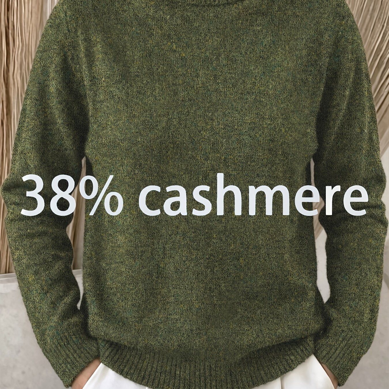 TEMU Plus Size - Women's Cashmere High-neck Sweater, Soft And Comfortable Skin-friendly Plush Texture Long Sleeve Top, French Temperament Premium